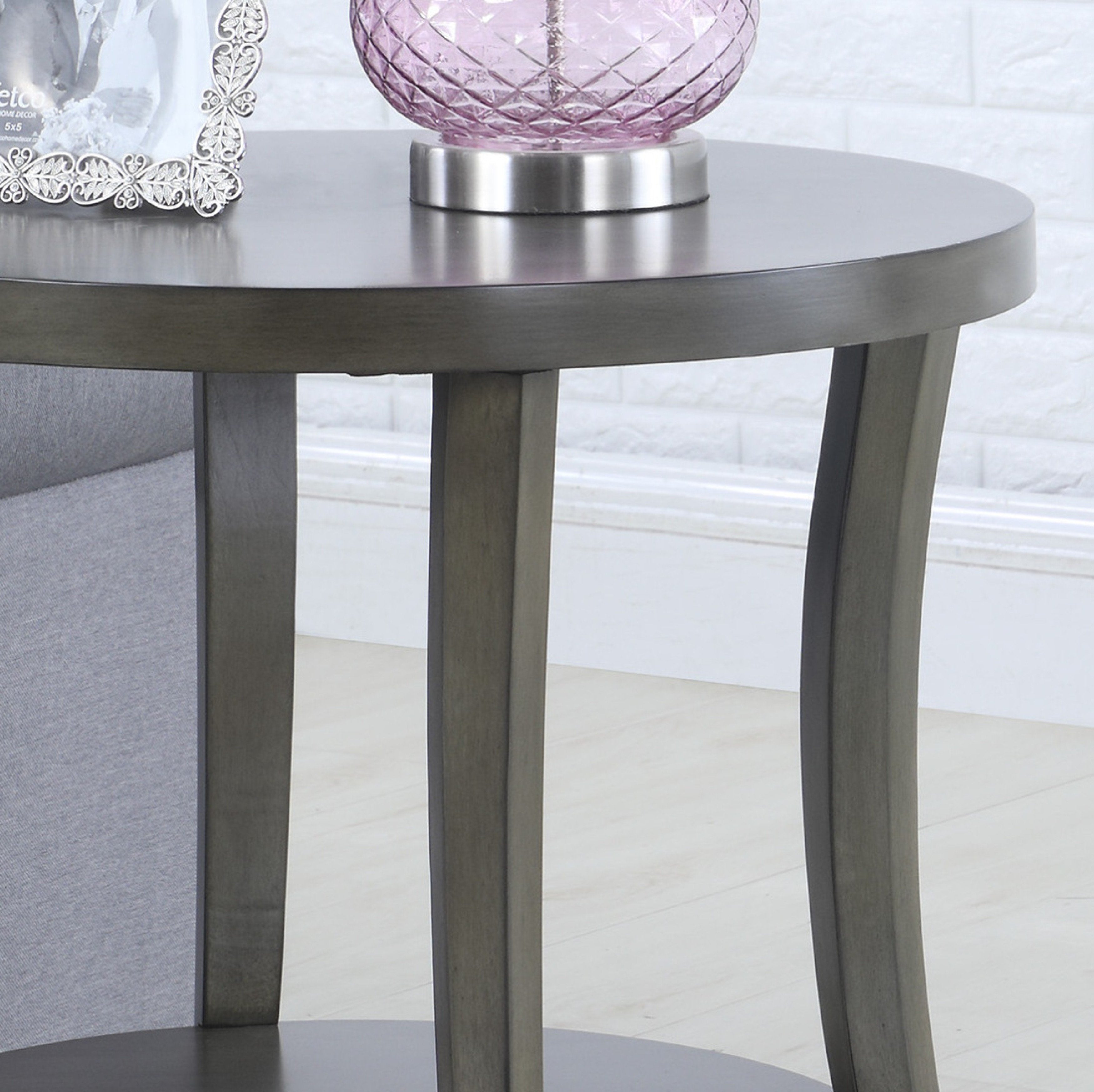 Roundhill Furniture Perth Contemporary 3-Piece Oval Coffee Table Set - Modern Living Room Decor for Home & Office