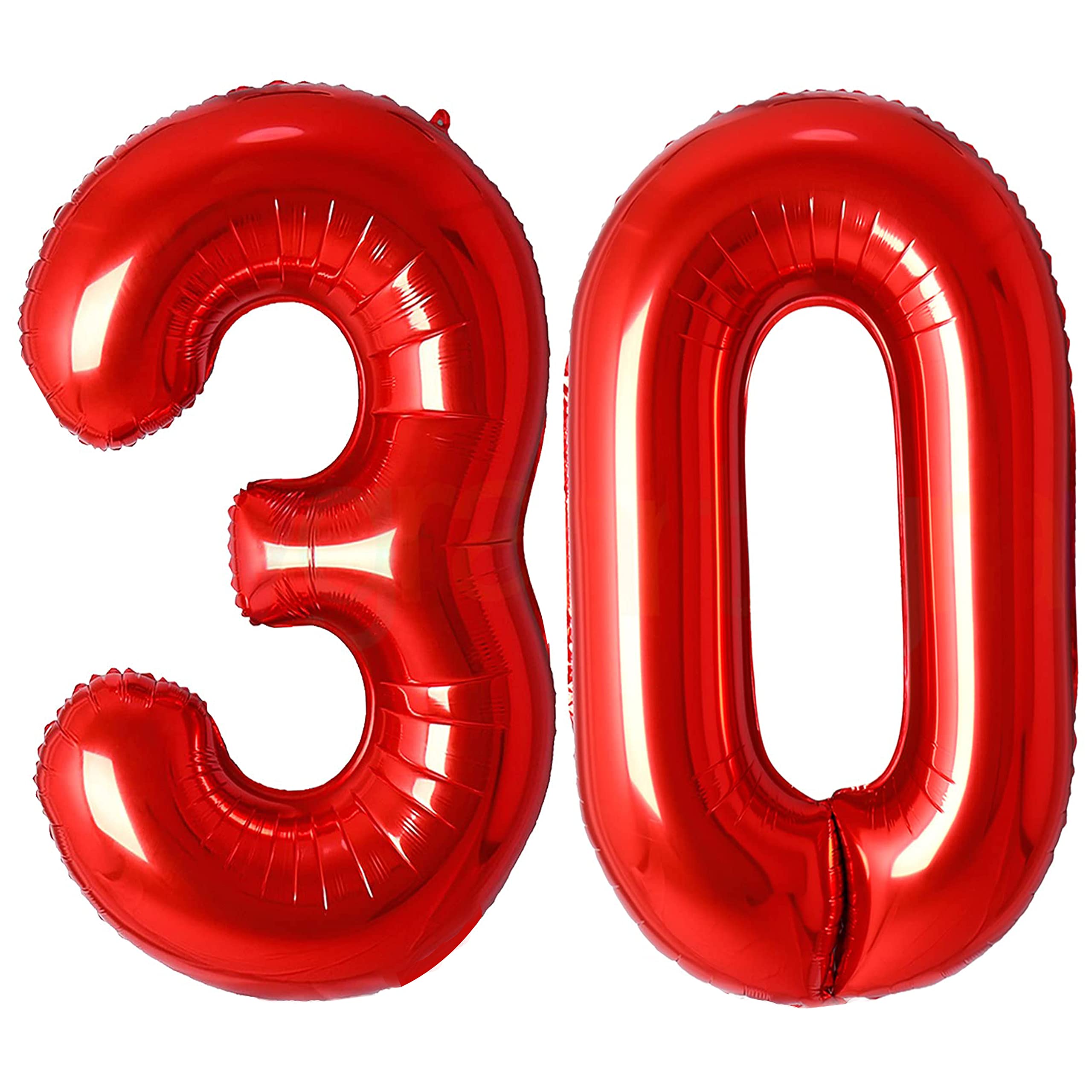 Jonhamwelbor 30 Inch Giant Red Number Balloons - Large 40