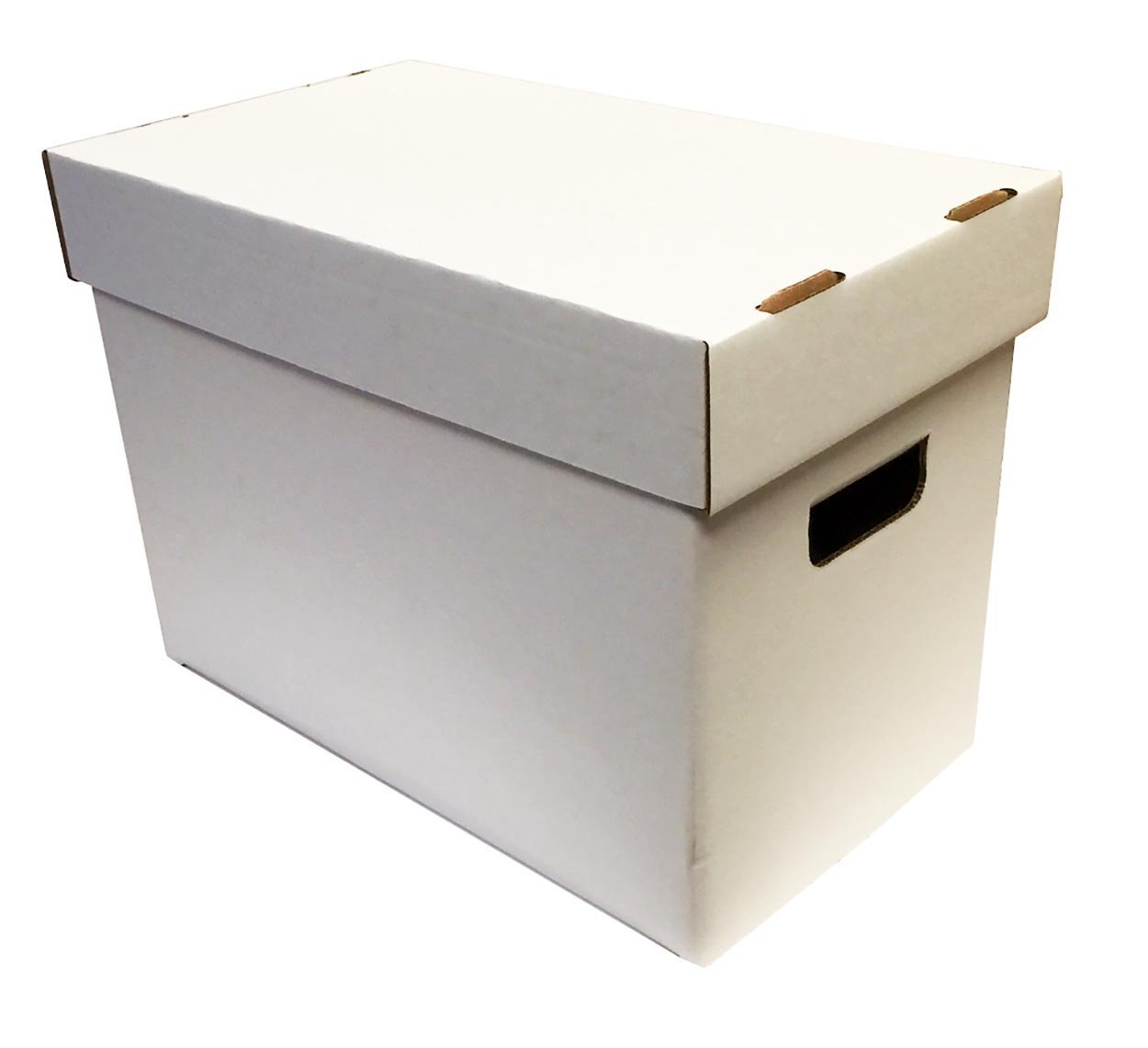 10-Pack White Plain Magazine Storage Boxes - Durable Cardboard Organizer for Collectibles by Max Pro | Perfect for Comic Books, Magazines & Office Supplies Organization