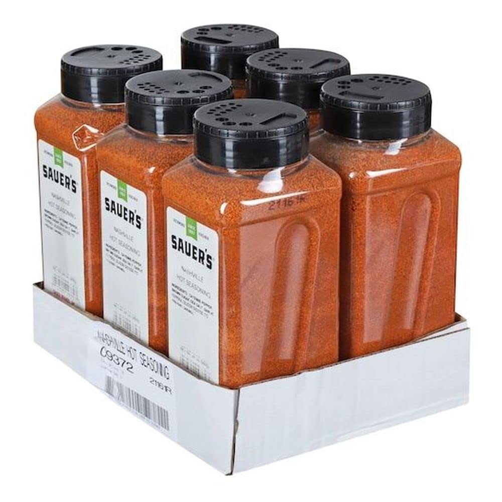 Nashville Hot Chicken Seasoning - 24oz Bulk Pack (6 Pack) - Perfect for Fried Chicken, Wings, and BBQ - Spicy Southern Flavor for Home Cooking & Restaurants