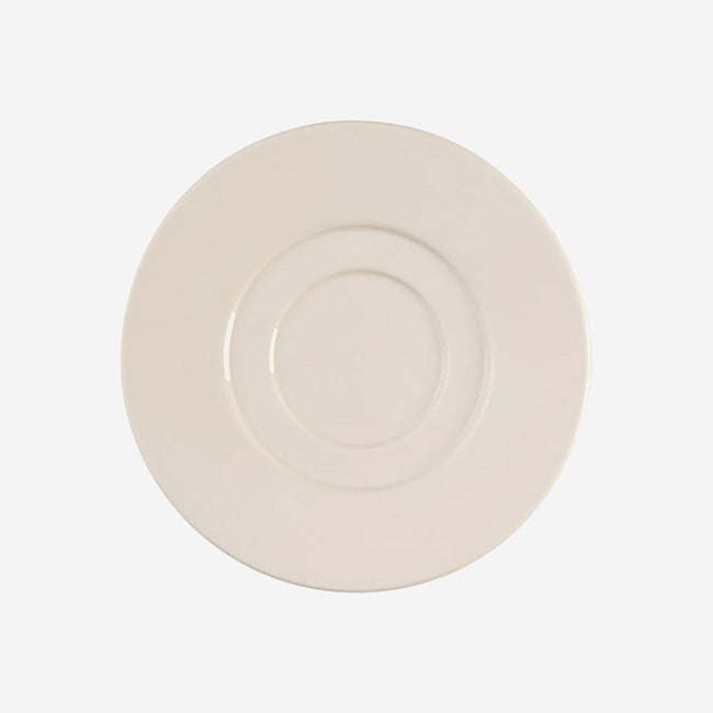 Guy Degrenne Empileo Coffee & Tea Saucer Set - Elegant Porcelain Dessert Plates for Afternoon Tea, Coffee Break, and Party Serving - 6-Piece Stackable Dish Collection