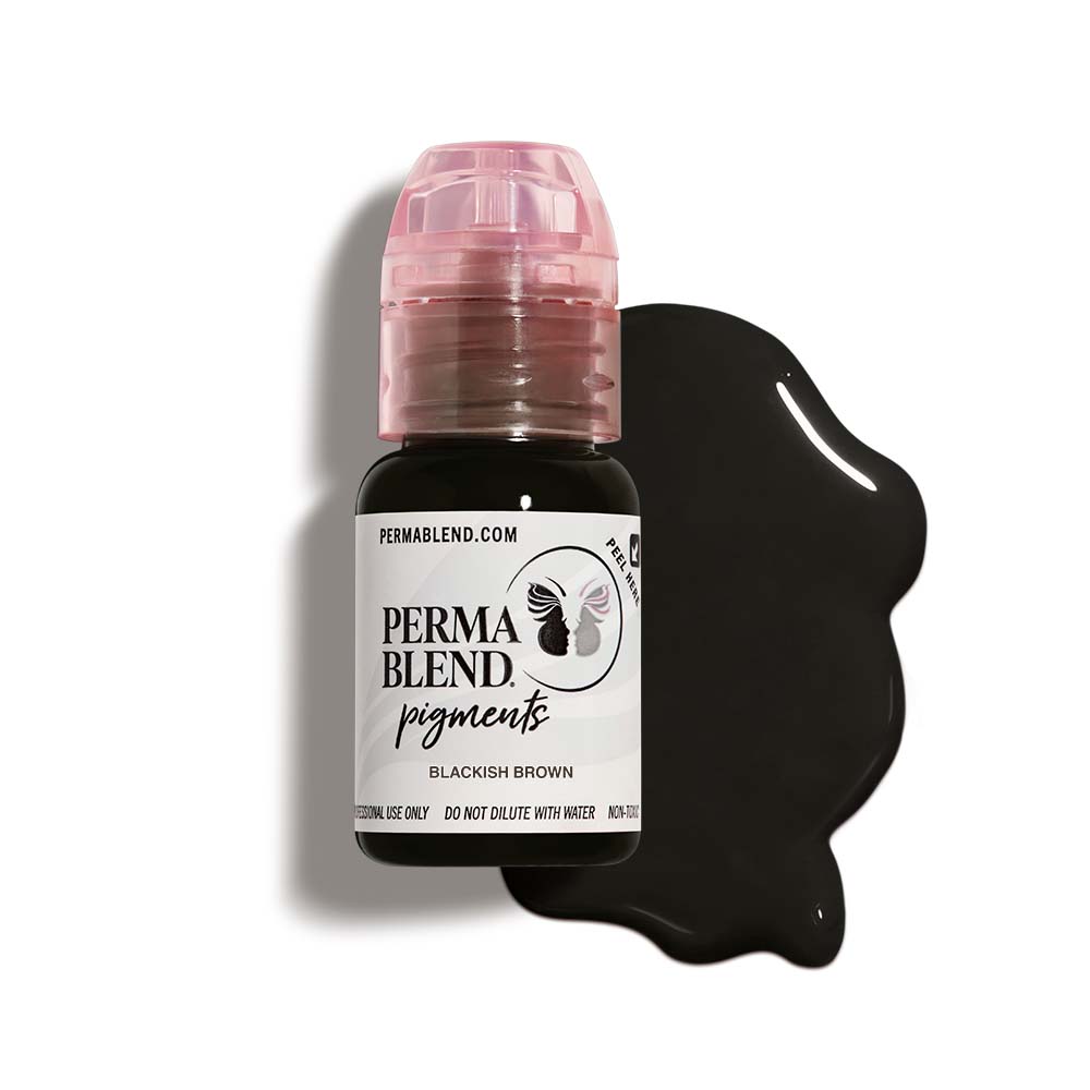 Perma Blend Blackish Brown Tattoo Pigment - Professional Tattoo Ink for Artists, Permanent Makeup & Cosmetic Tattooing | Ideal for Eyebrows, Lips & Body Art