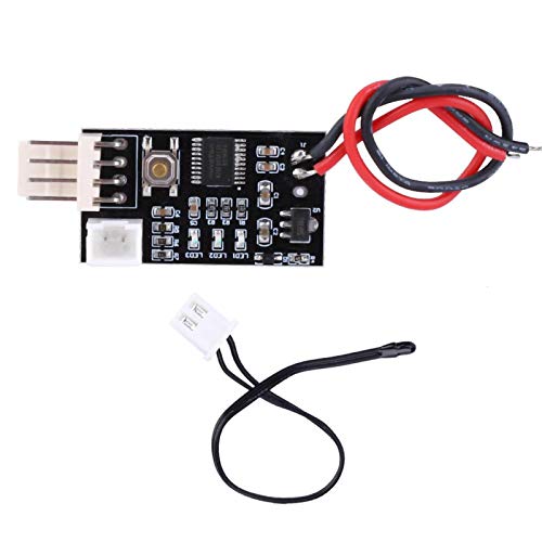 AusQo VHM-802 12V PWM 4-Wire PC Fan Speed Controller with Temperature Control - Perfect for Computer Cooling, Case Modding & Quiet PC Builds