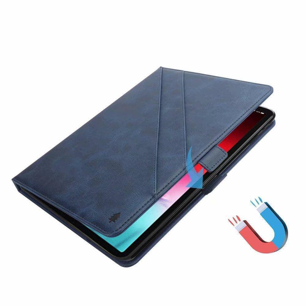 Shockproof Double Row Kickstand Card Slot Case for iPad Pro 11 (2018) with Apple Pencil Holder - Perfect for Work, Travel, and Everyday Use