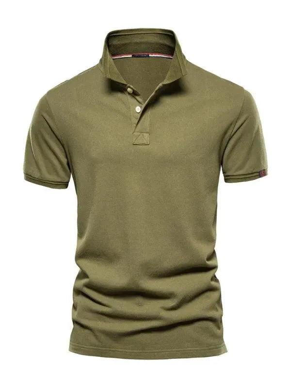 Men's Casual Short Sleeve Polo Shirt - Breathable Cotton Comfort Fit for Summer - Perfect for Work, Golf & Outdoor Activities