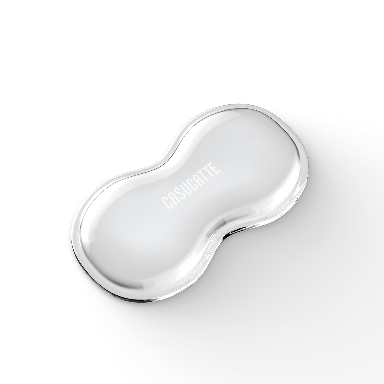 CASUCATTE Clear Gel Mouse Wrist Rest - Ergonomic Non-Slip Wrist Support Pad for Office & Gaming - Soft Comfortable Washable Gel Cushion to Relieve Wrist Pain - Perfect for Computer Work, Typing & Long Gaming Sessions