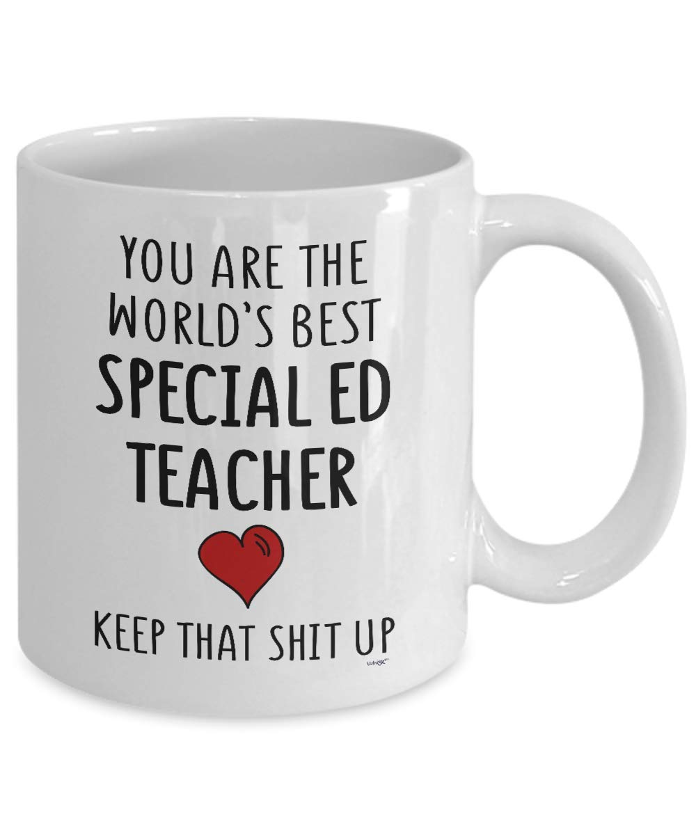 Funny Special Education Teacher Coffee Mug - Best Gift for Special Ed Teachers Men & Women on Birthday Christmas - Inspirational Quote 