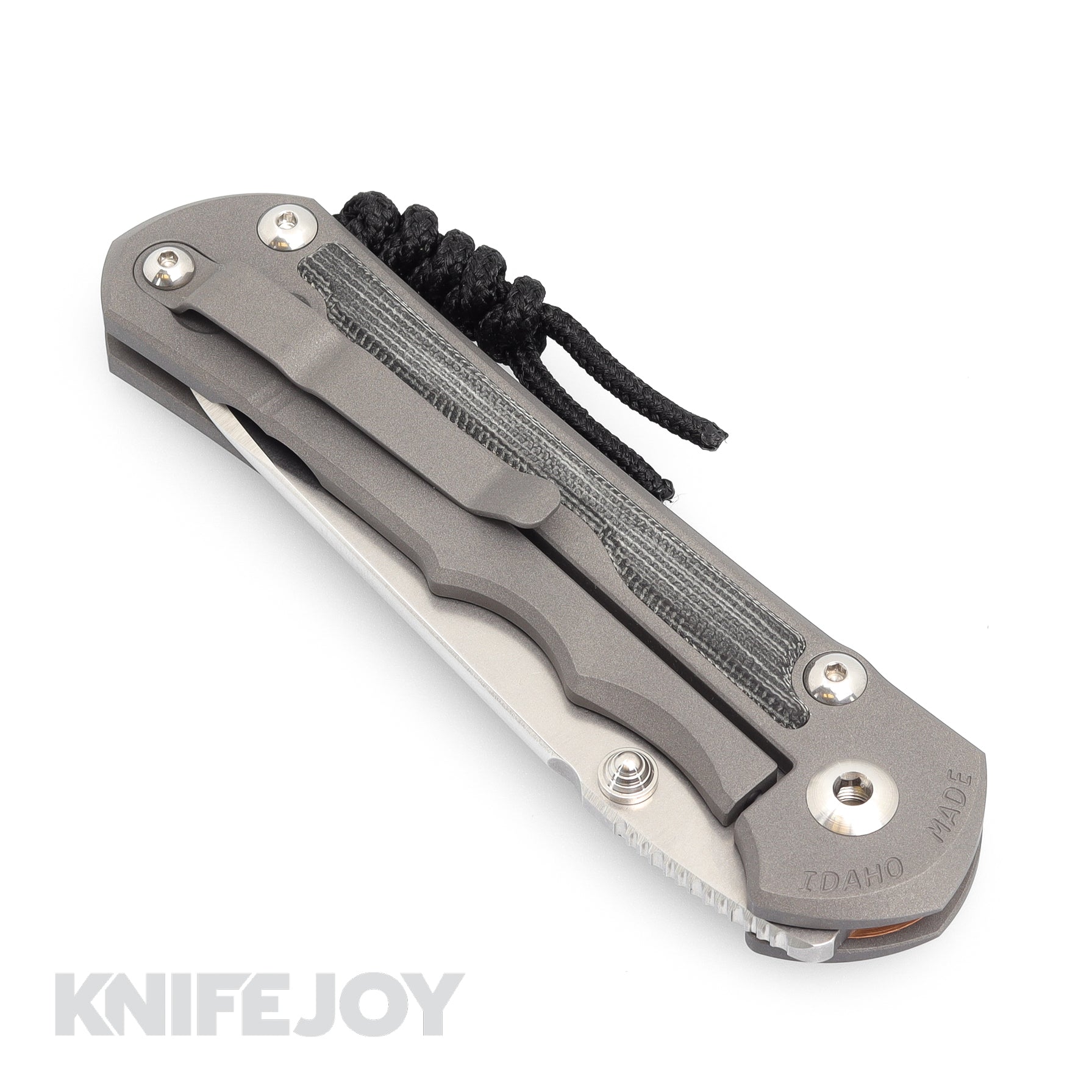 Chris Reeve Large Inkosi Insingo Folding Knife - Magnacut Plain Blade, Black Canvas Micarta Inlay & Titanium Handles | EDC, Outdoor Survival, Camping & Tactical Use