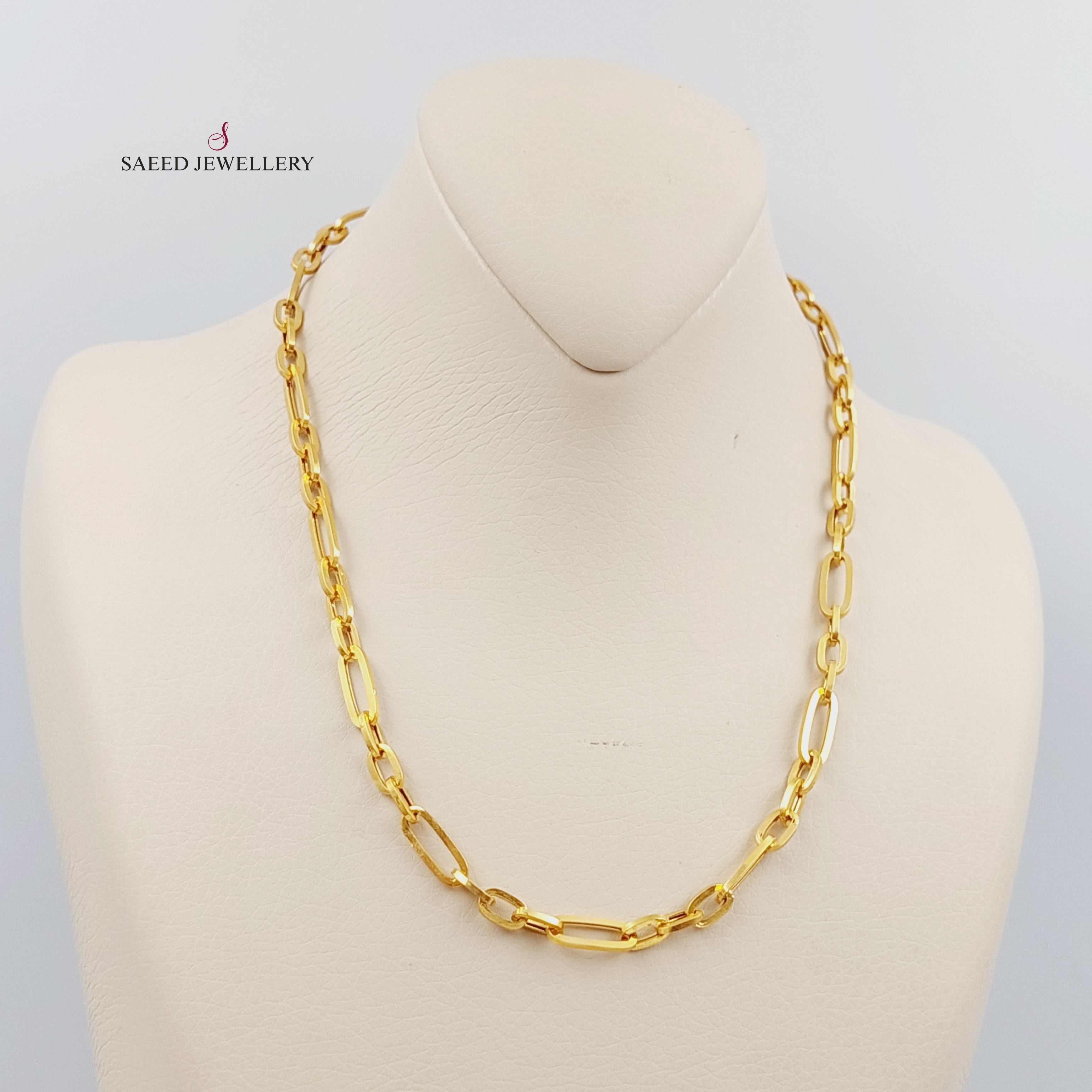 6mm Paperclip Chain Necklace 50cm - Trendy Layered Jewelry for Women, Perfect for Daily Wear & Gift Giving