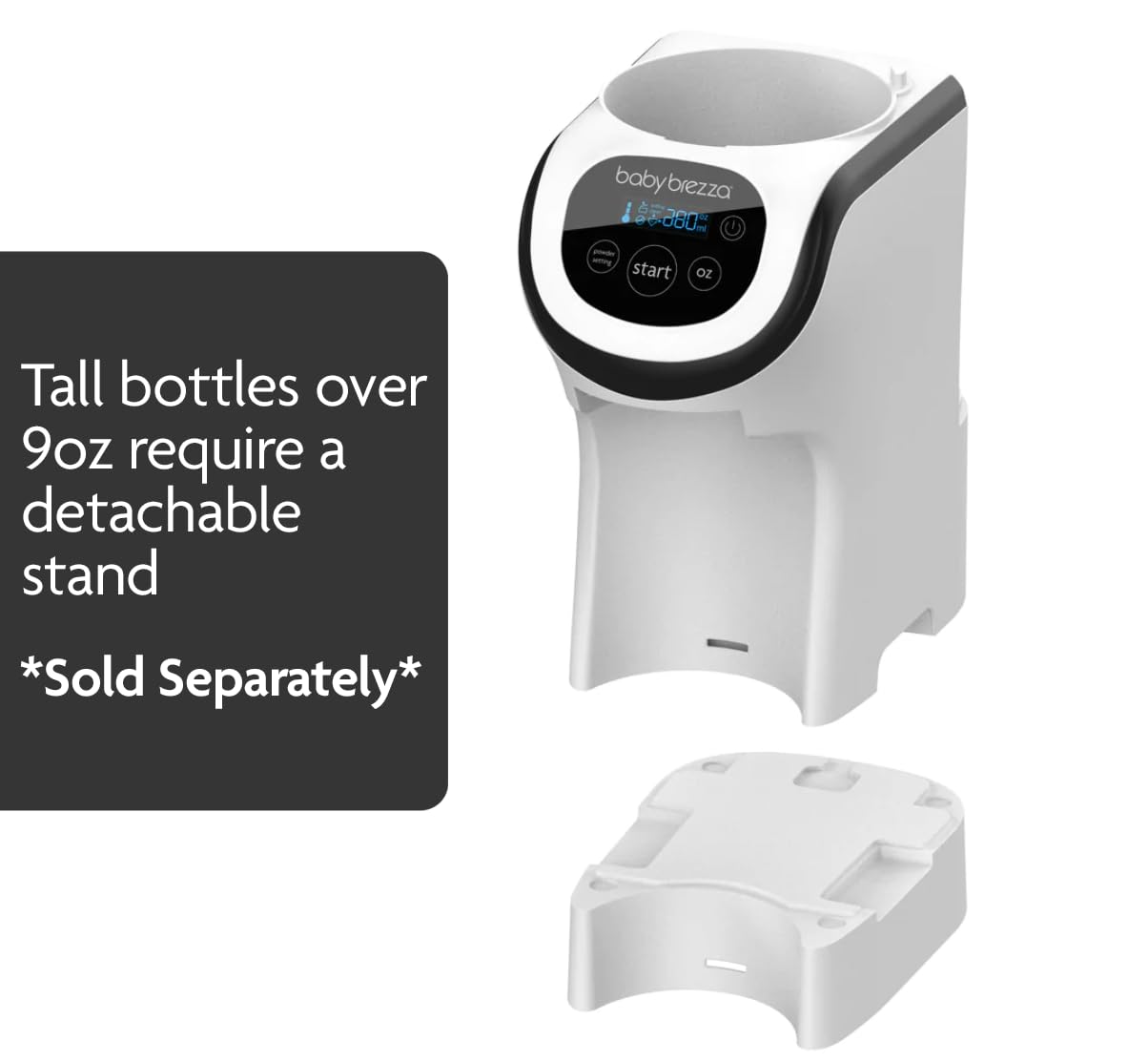 Baby Brezza Formula Pro Mini Portable Baby Formula Mixer Machine - Compact & Travel-Friendly for Small Spaces - Perfect Bottle Maker for Infants On The Go (White) - Ideal for Home, Travel, Daycare & Quick Feeding