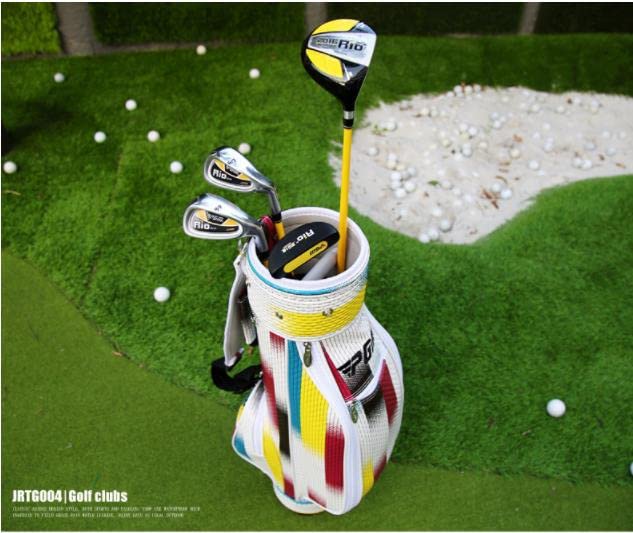 PGM Junior Golf Club Set for Kids - Right Handed 4-Piece Youth Golf Clubs with Stand Bag for Boys & Girls | Perfect for Beginners & Junior Golf Training