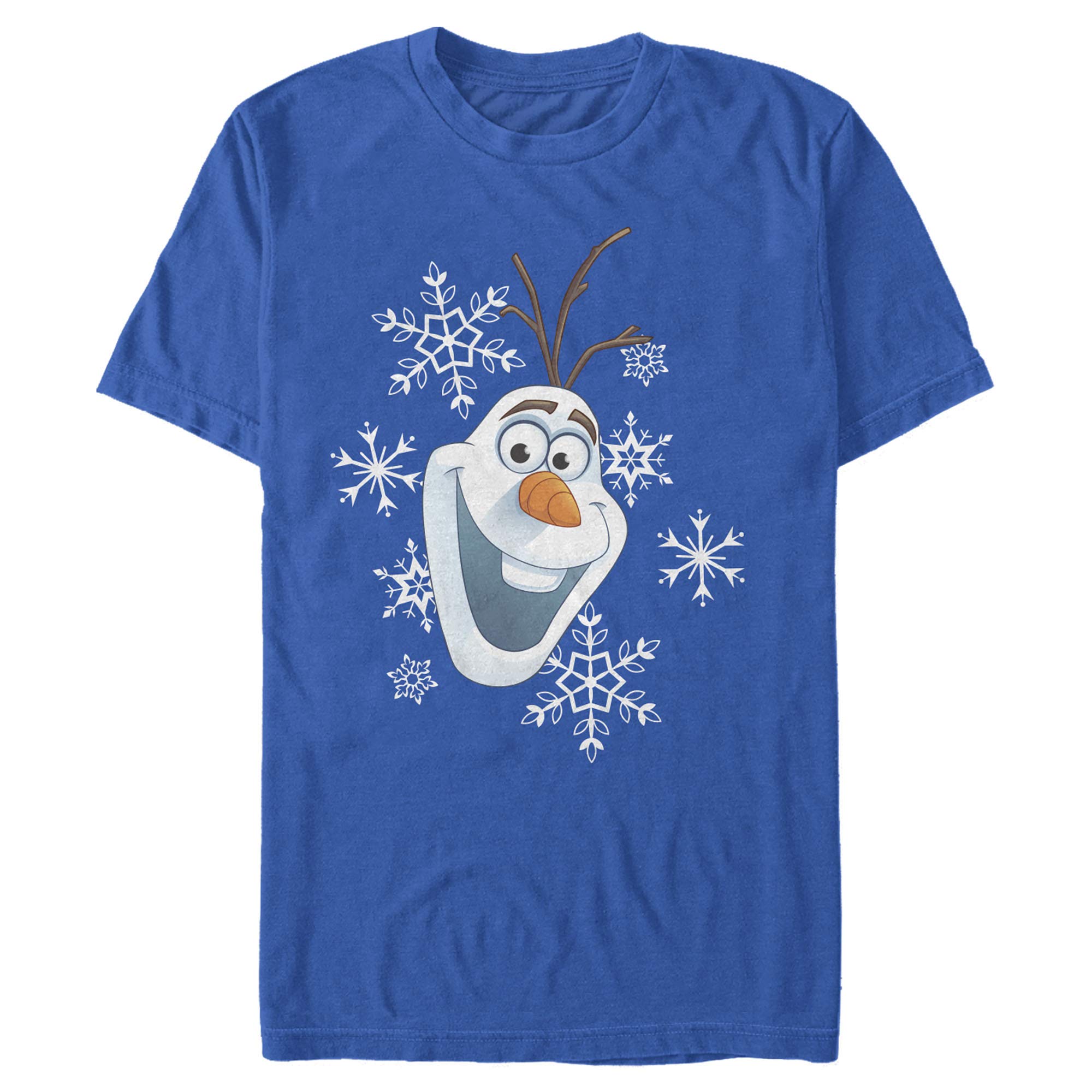 Fifth Sun Men's Frozen Olaf Smile Graphic T-Shirt | Disney Movie Character Tee | Casual Wear & Gift for Fans