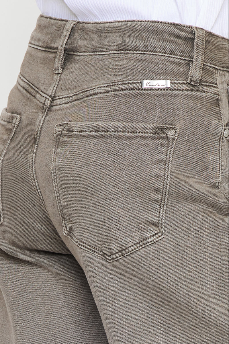 Dianella High Rise Crop Wide Leg Jeans for Women - Trendy Distressed Denim Pants for Casual Outfits & Streetwear Fashion