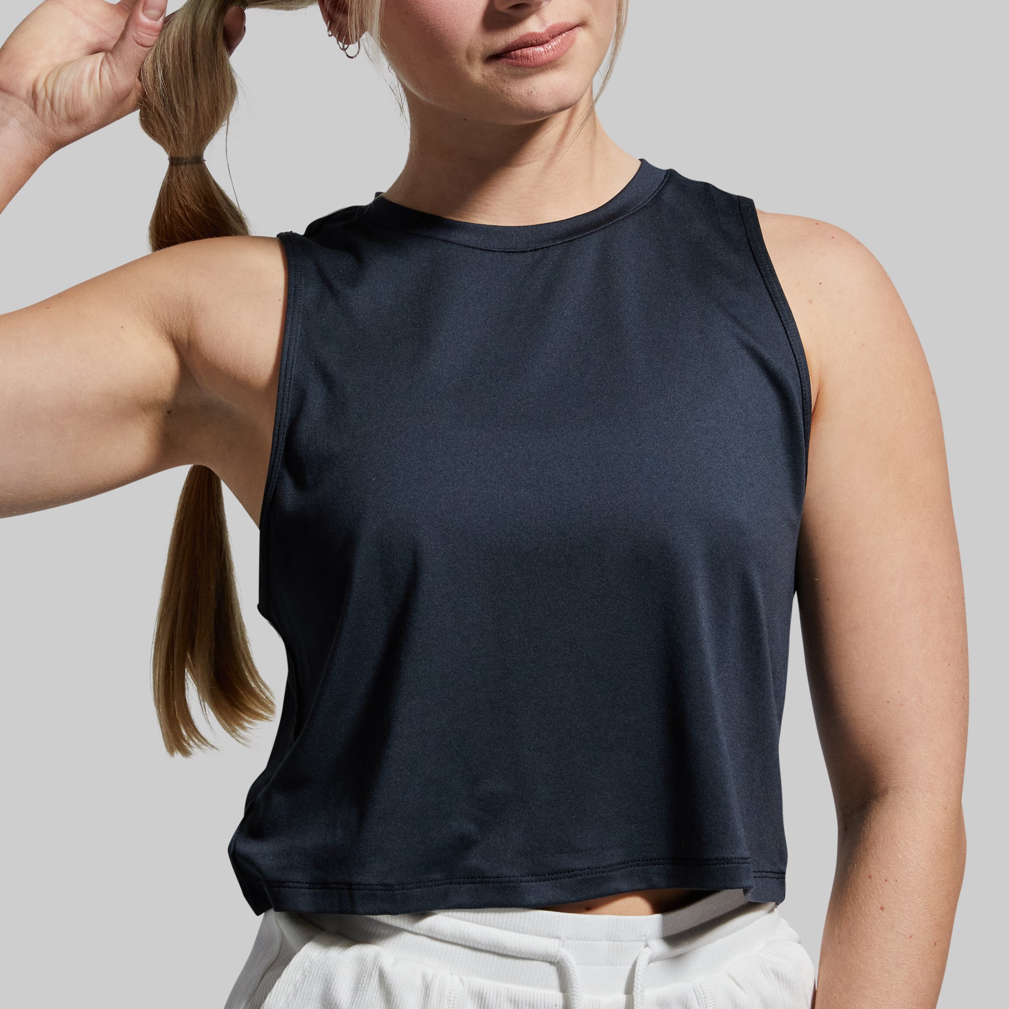 Subtle Flex Tank Top for Women - Soft Stretch Comfort Fit Workout Shirt (Black) - Perfect for Yoga, Gym & Casual Wear