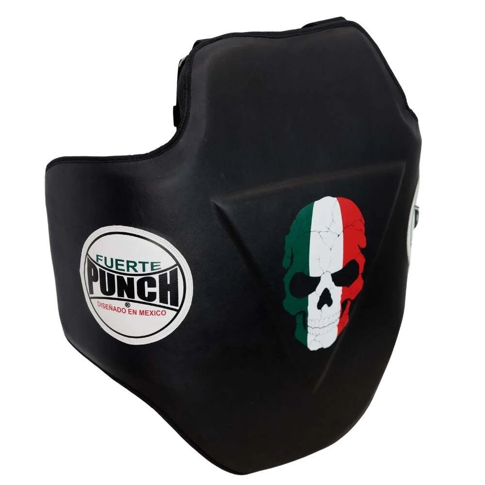 Mexican™ Matt Black Boxing Chest Guard - High-Quality Protective Gear for Boxing, MMA & Training - Perfect for Fighters & Athletes