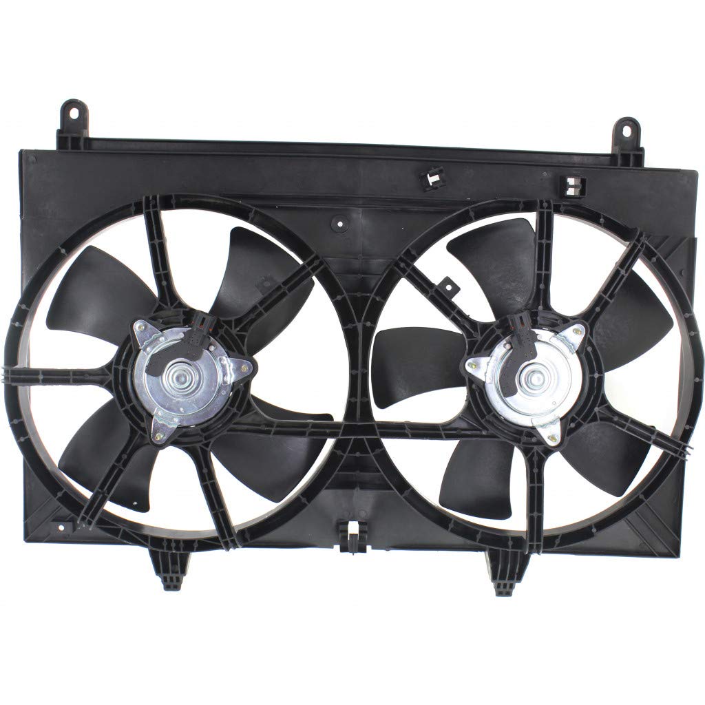 Infiniti FX35 Radiator Cooling Fan 2003-2008 Replacement | Dual Fan Type | OEM Part# IN3115104 & 21481CL80A | Perfect for Engine Overheating Prevention & Summer Driving
