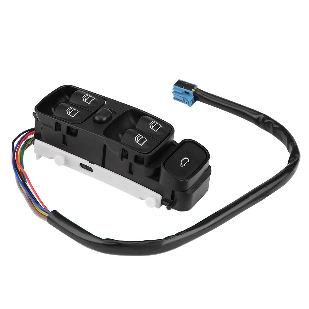 High Accuracy OEM Power Window Switch - Sensitive Black Window Regulator Button with Plastic Integration for Car | Perfect for Smooth Window Operation & Vehicle Maintenance