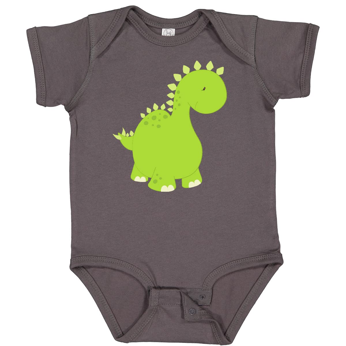 Inktastic Adorable Dinosaur Baby Bodysuit - Cute Stegosaurus & Dino Onesie for Infants | Perfect for Playdates, Nursery & Photo Shoots