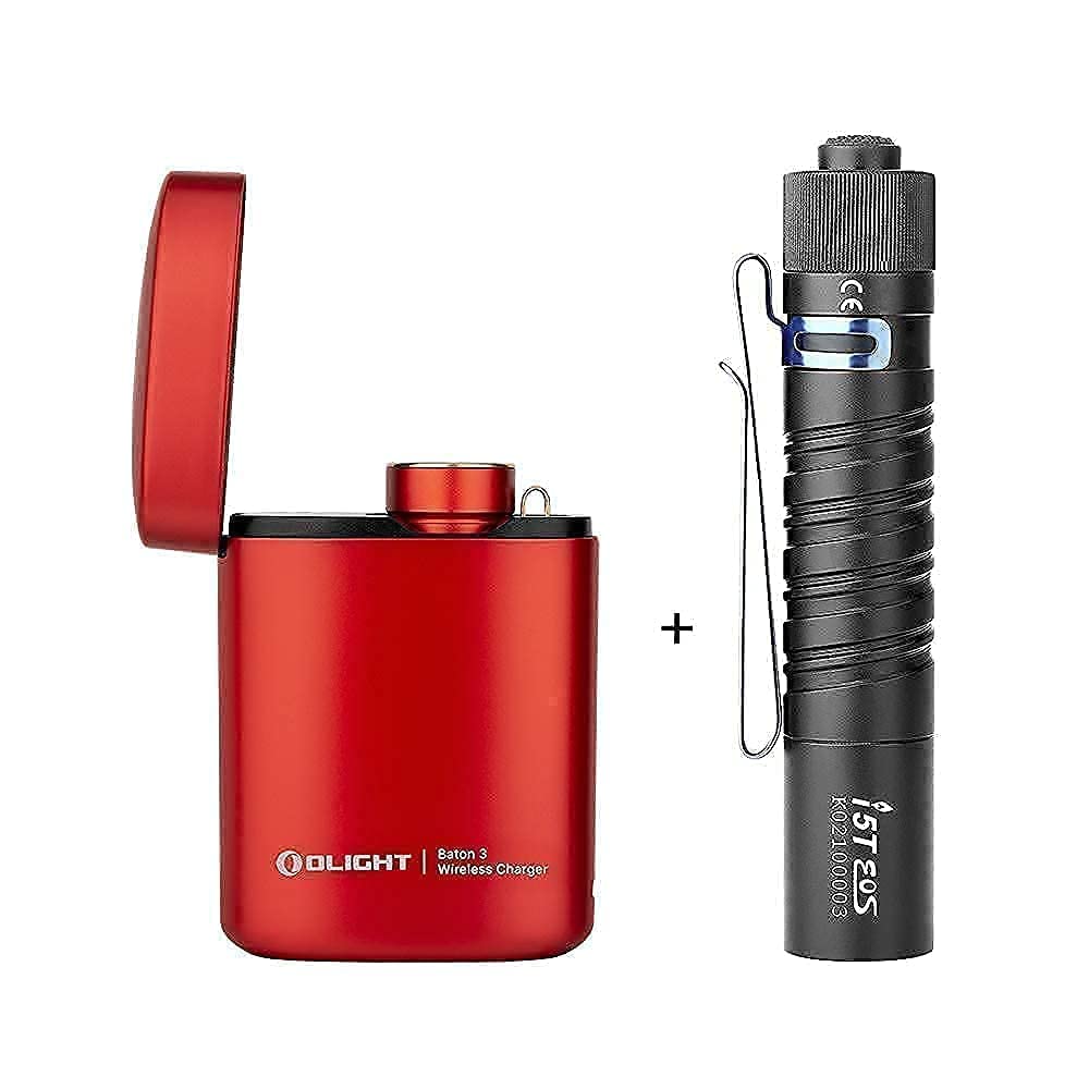 OLIGHT I5T EOS 300 Lumens & Baton3 1200 Lumens Slim EDC Flashlight Bundle - Premium Edition Tactical Flashlights for Camping, Hiking, Emergency & Everyday Carry