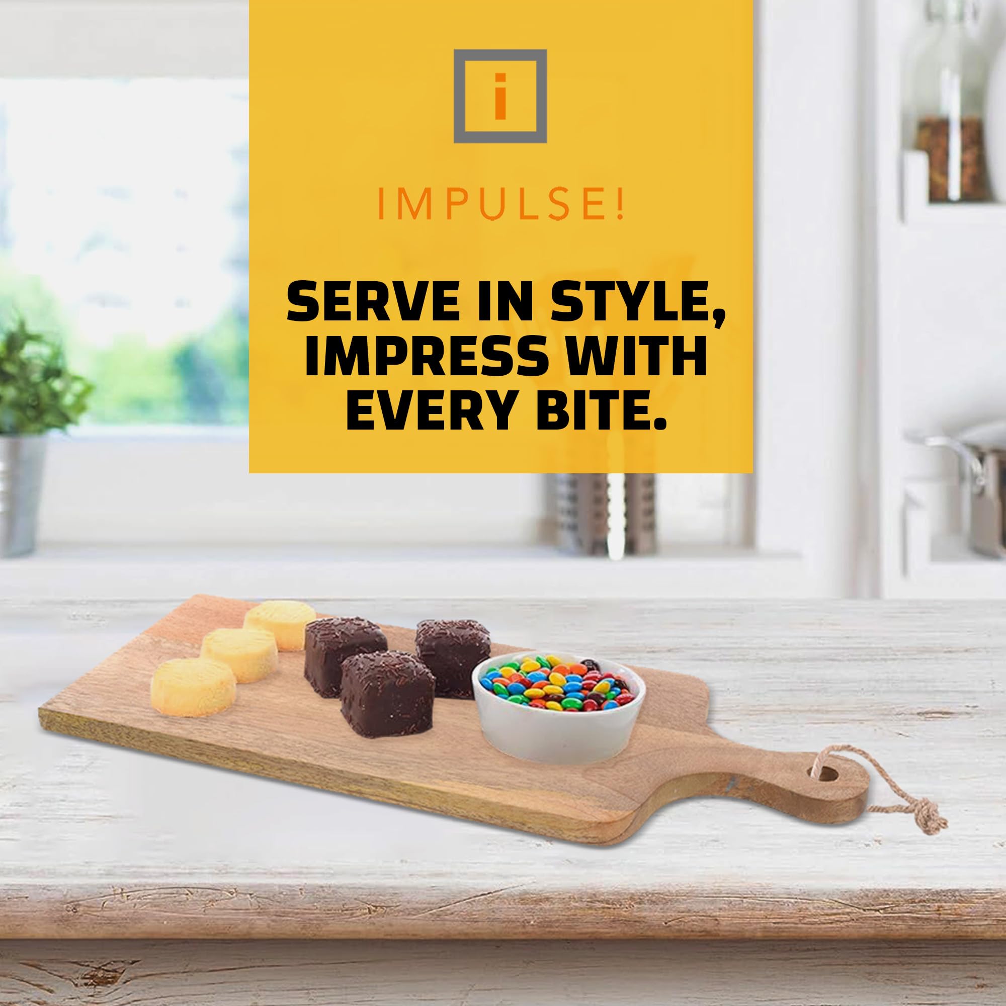 Premium Napa Mango Wood Cheese Board & Serving Tray - Small Charcuterie Platter for Entertaining, Wine Pairing, and Gourmet Cheese Presentation - Perfect for Dinner Parties, Gifts, and Home Decor