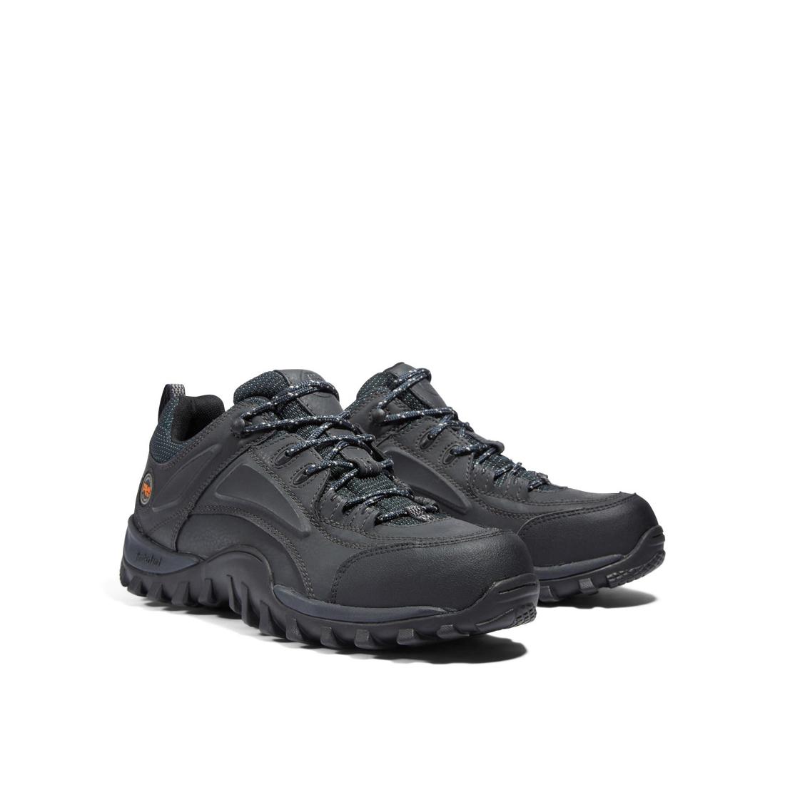 Steel Toe Work Boots for Men - Black Mudsill Safety Shoes - Durable & Comfortable for Construction, Warehouse & Outdoor Work