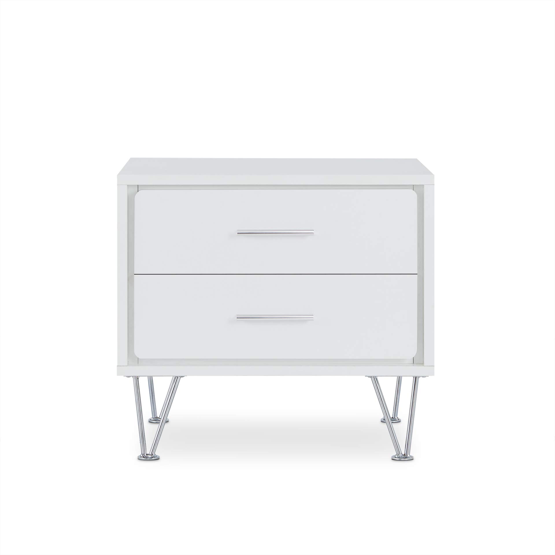 Stylish HomeRoots Nightstands & Bed Set - Multicolor Modern Bedroom Furniture for Small Spaces & Guest Rooms