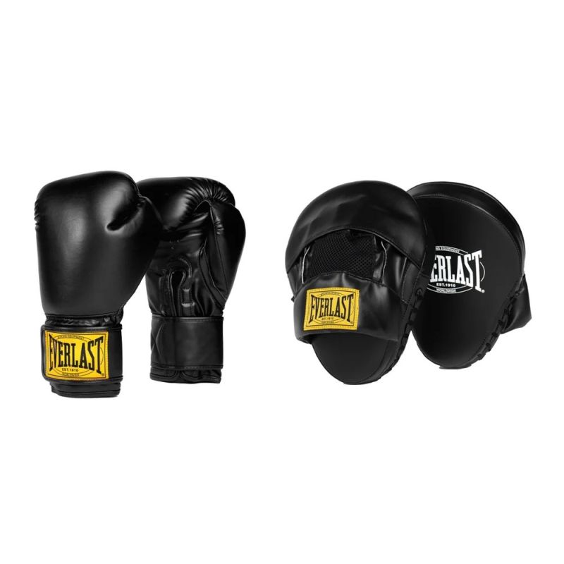 Everlast 1910 12oz Boxing Mitts - Premium Training Gloves for Boxing, MMA & Kickboxing - Ideal for Sparring, Bag Work & Fitness Training