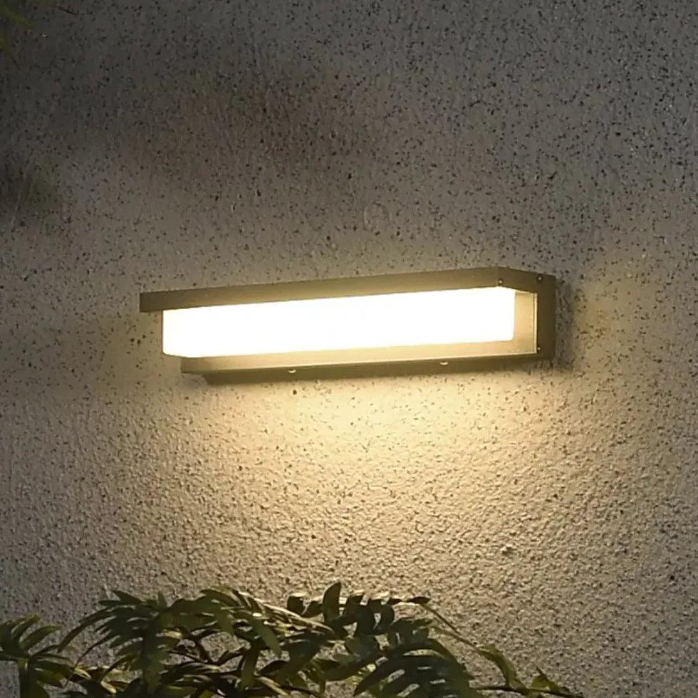 Modern Rectangular LED Outdoor Wall Lights - Waterproof & Energy-Efficient Exterior Lighting for Porch, Patio, Garden, and Garage