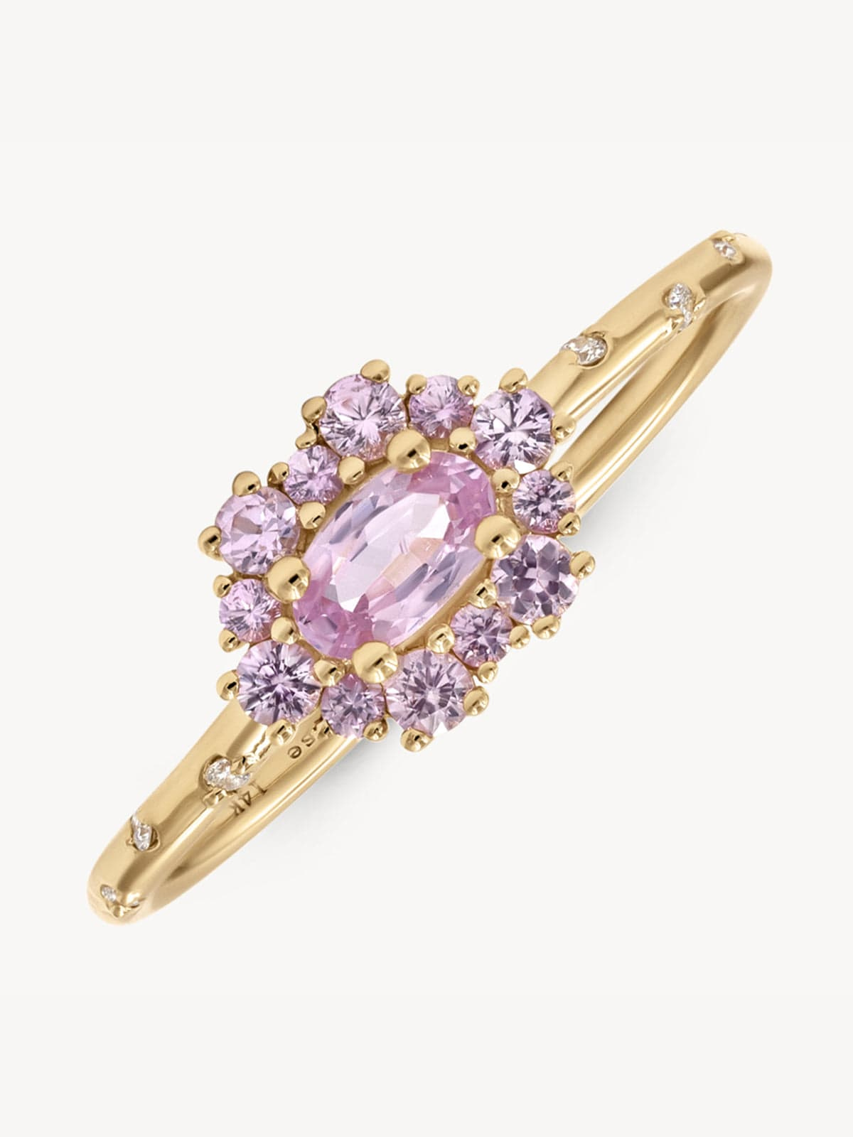 Starry Sakura Sapphire Ring - Elegant Blue Gemstone Jewelry for Women, Perfect for Weddings, Anniversaries & Special Occasions