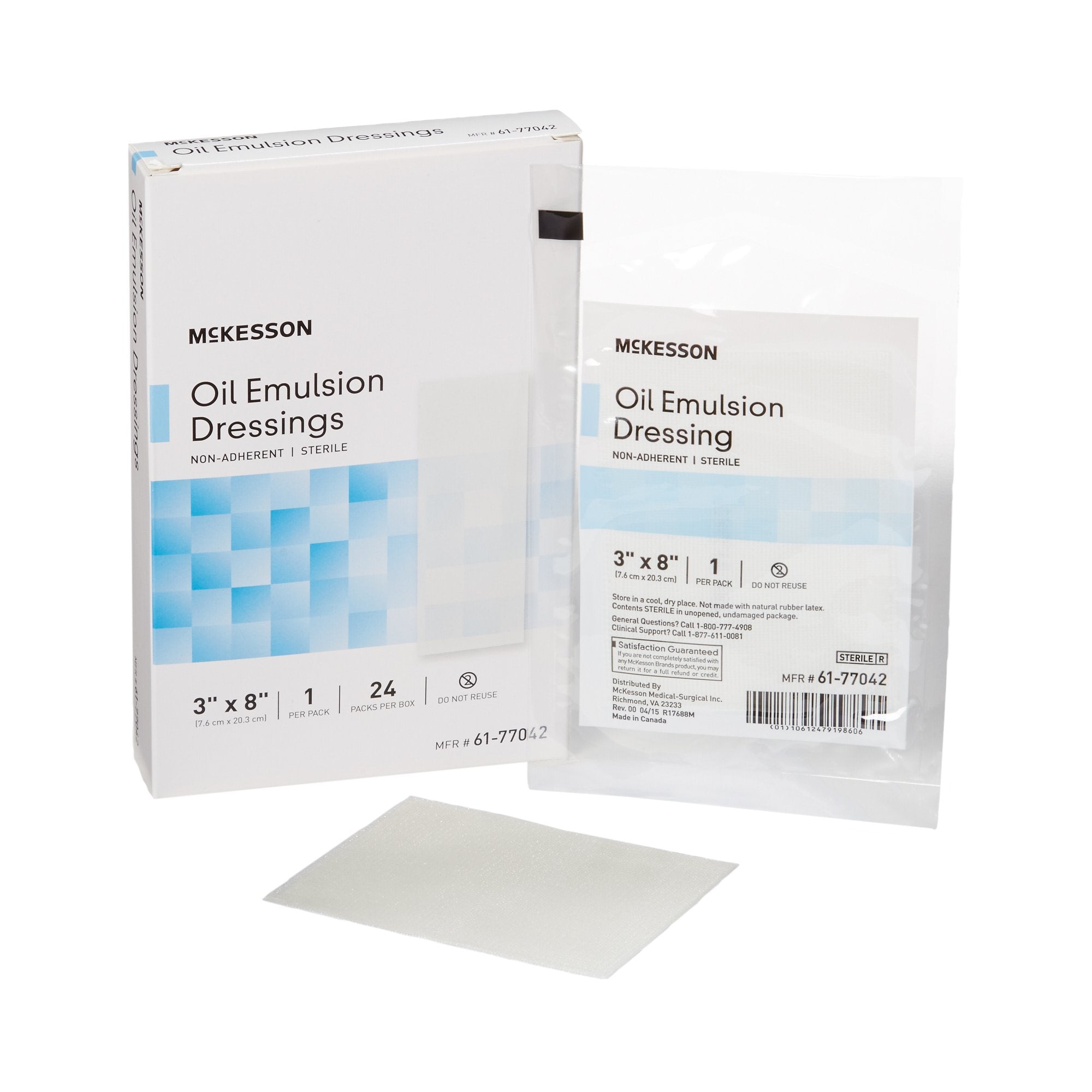 McKesson Sterile Oil Emulsion Impregnated Dressing 3