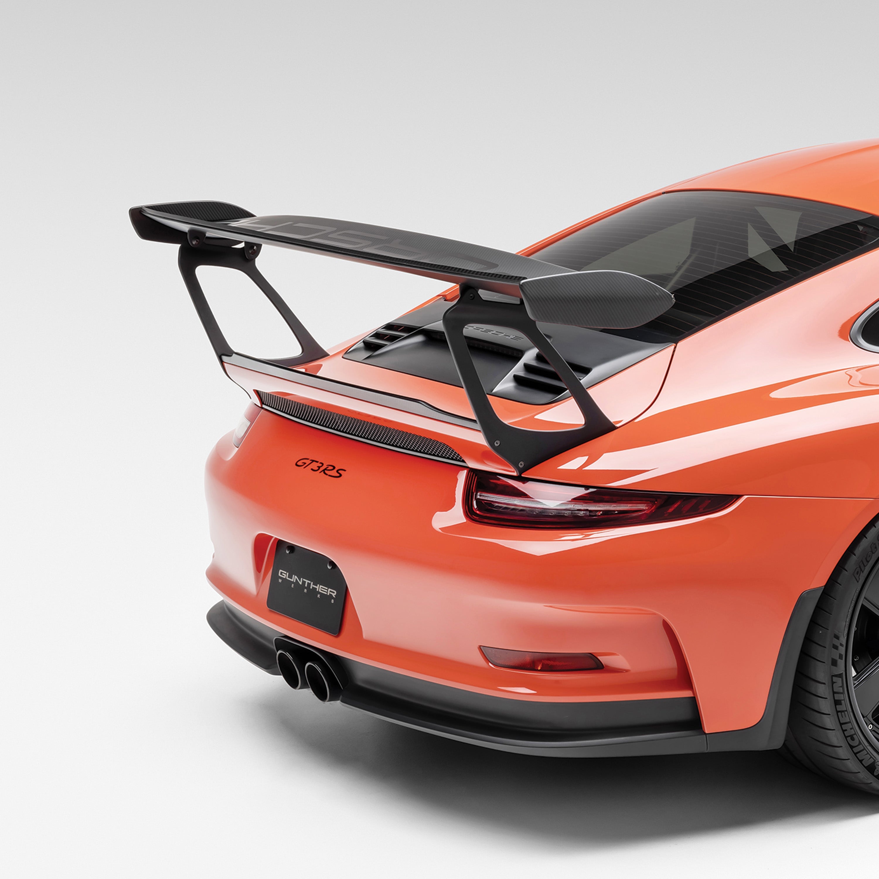 Porsche 991.1 911 GT3RS Extended Wing Risers - High Performance Spoiler Lift Kit for Track Racing & Car Enthusiasts
