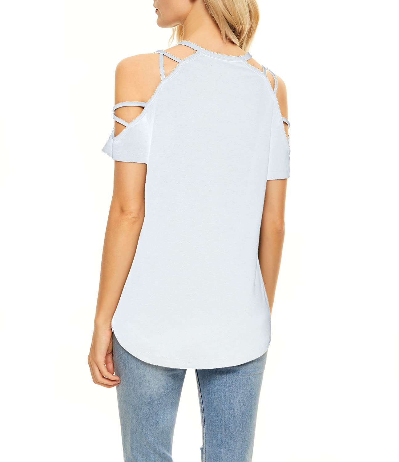 PESION Women's Off The Shoulder Tops - Sexy Shiny Blouses with Long & Short Sleeve Options - Fashion Graphic T-Shirts for Casual Wear, Date Night & Party Outfits
