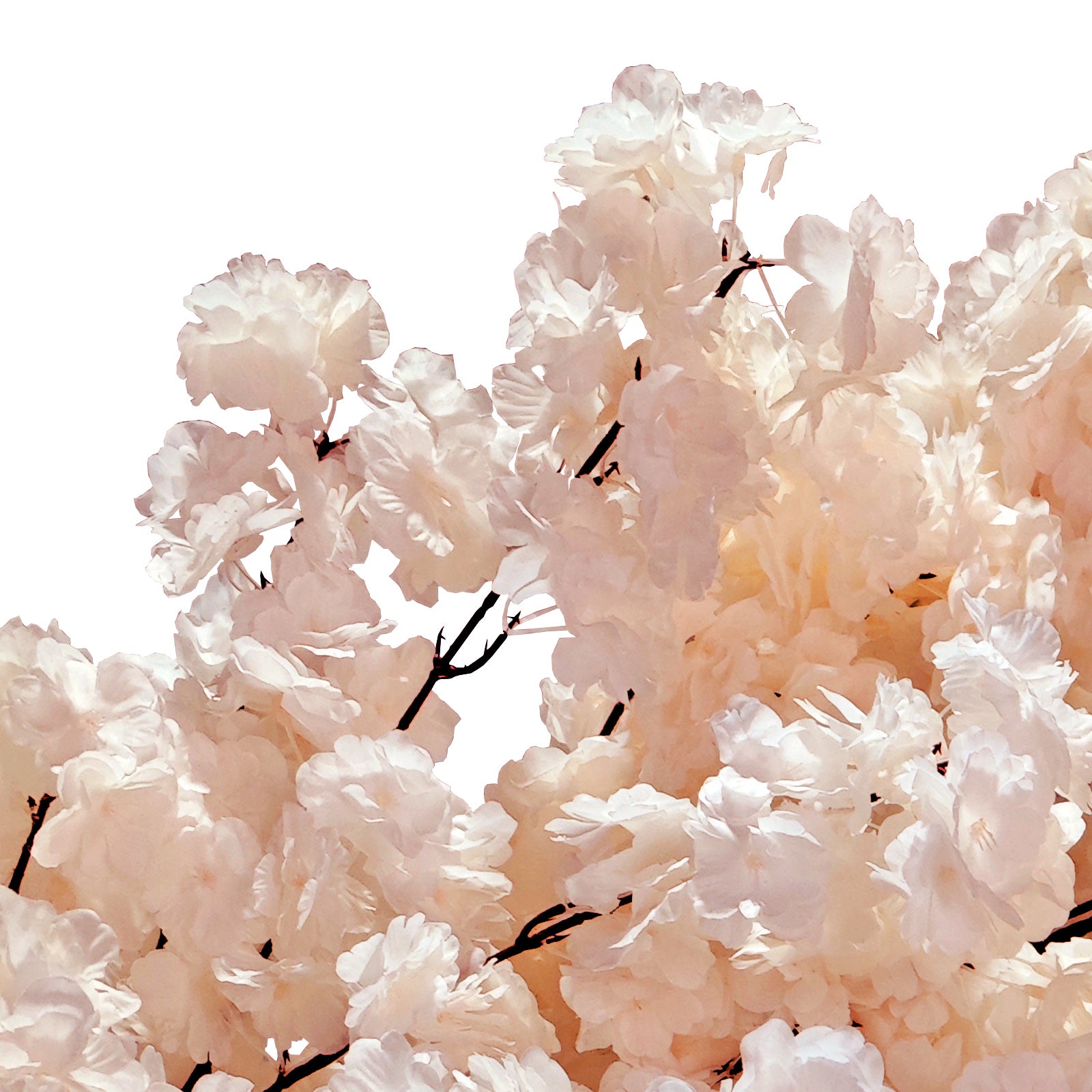 2 Pack 9.5ft Pink Cherry Blossom Wedding Arch Backdrop for Outdoor Ceremonies, Photo Shoots & Garden Decor