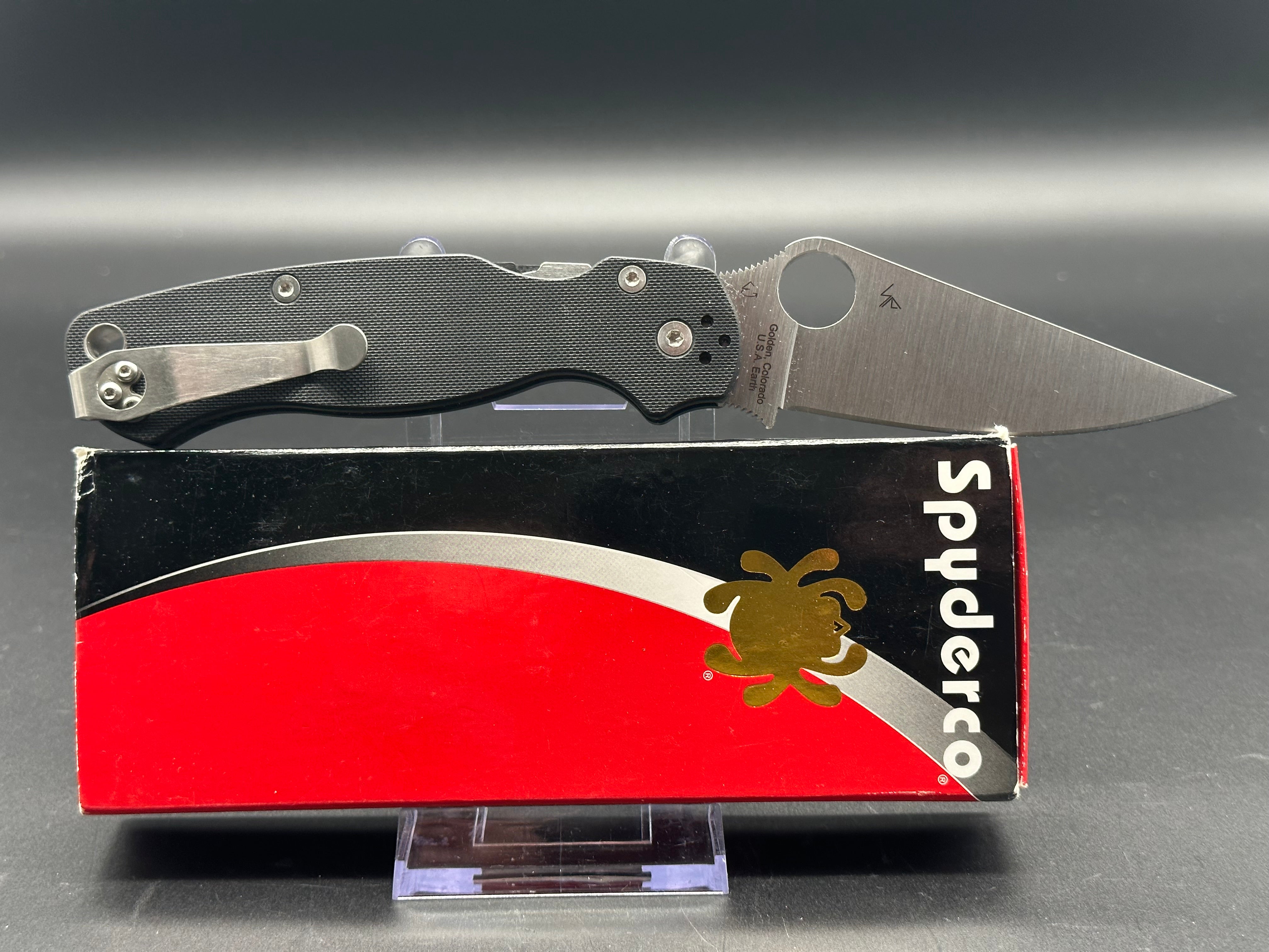 Spyderco Paramilitary 2 Folding Knife - S45VN Steel Blade, G-10 Handle - EDC, Outdoor, Tactical, Survival, Camping & Everyday Carry Knife