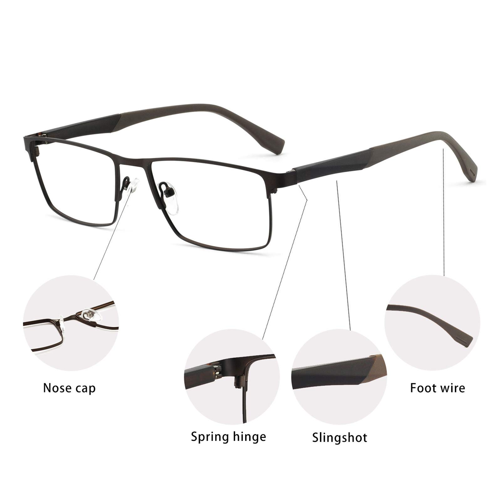 OCCI CHIARI Fashion Reading Glasses for Women & Men - Lightweight Eyewear Frames for Reading, Working & Computer Use