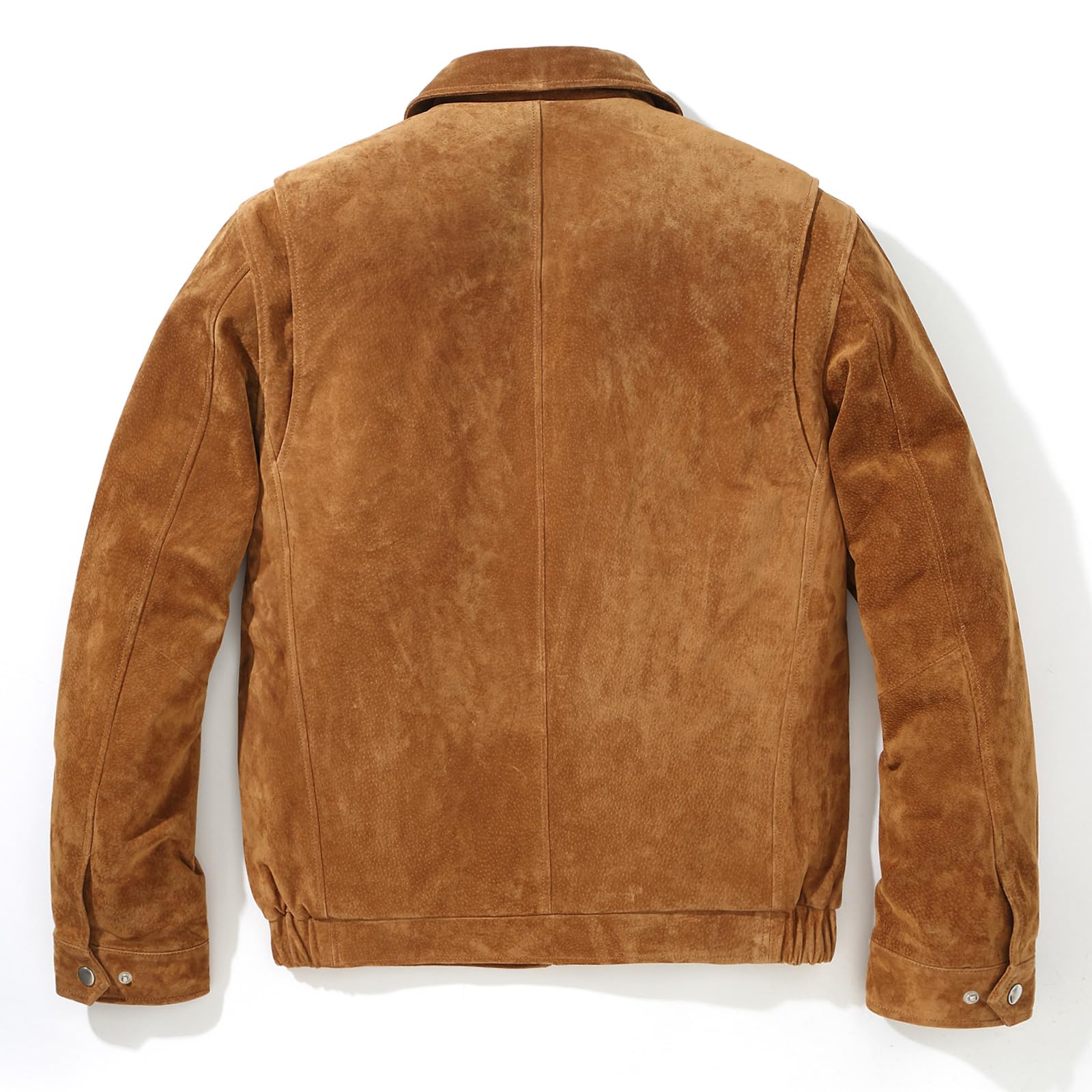 Premium Men's Suede Leather Bomber Jacket - Stylish Casual Coat for Fall & Winter | Perfect for Outdoor Activities, Travel & Daily Wear