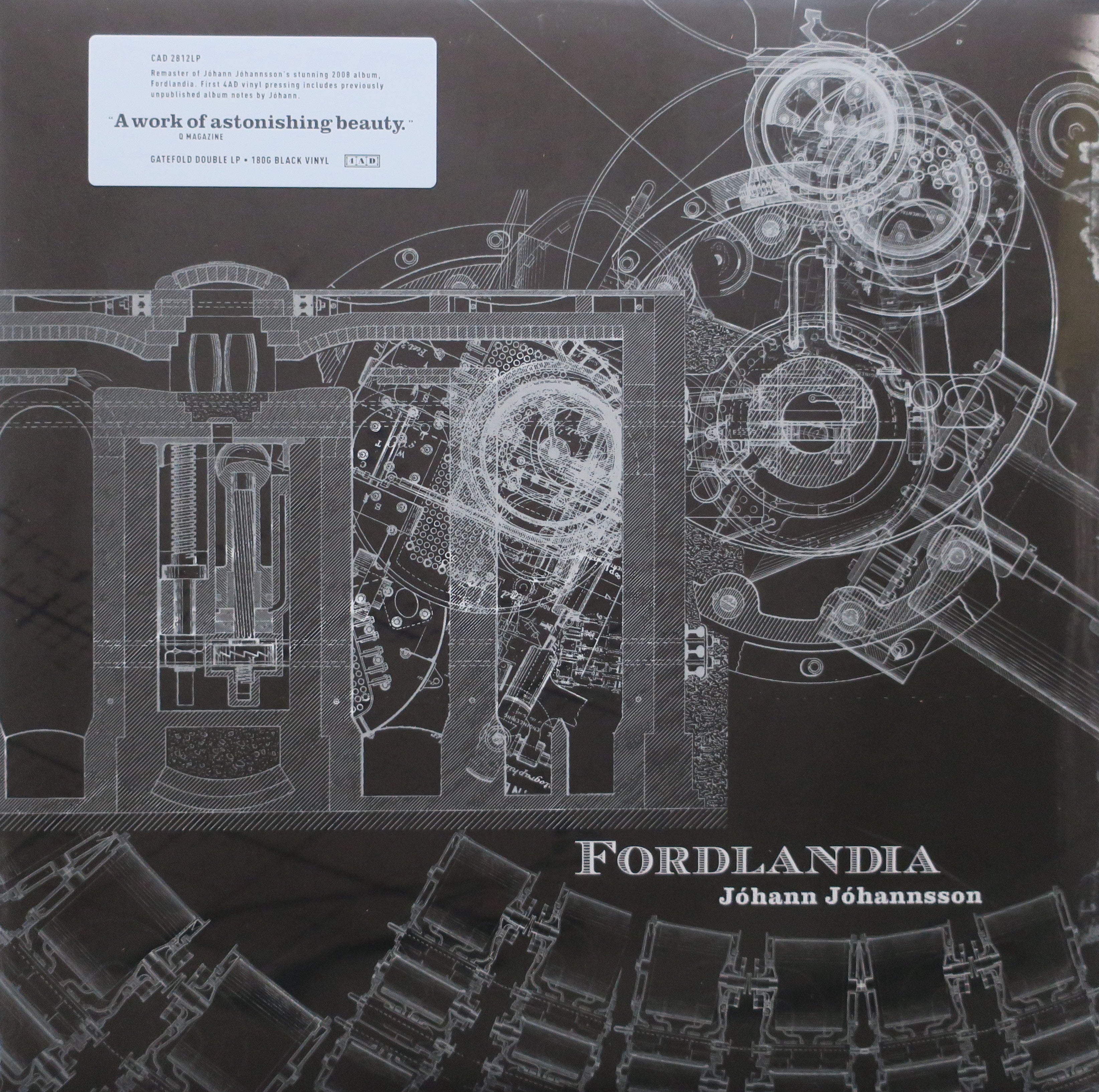 JOHANN JOHANNSSON 'Fordlandia' Remastered 180g Vinyl 2LP Record - Audiophile Edition for Home Listening & Music Collectors - Perfect for Vinyl Enthusiasts and Hi-Fi Sound Systems
