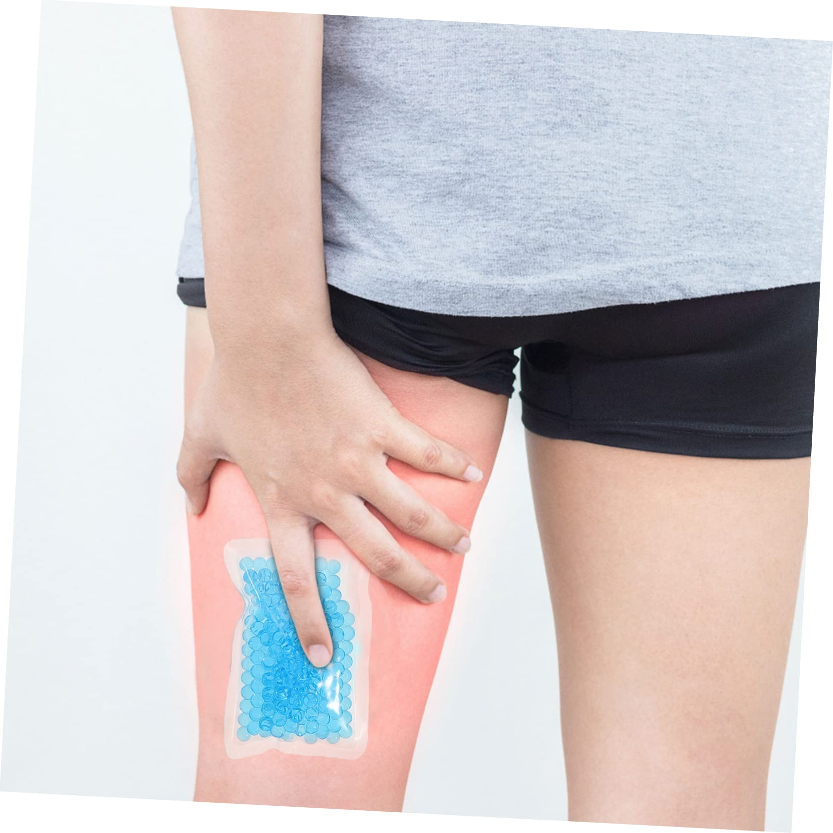 6Pcs Reusable Gel Ice Packs for Hot & Cold Therapy - Compact Cooling & Heating Pads for Injuries, Pain Relief, Sports Recovery & First Aid - Portable Ice Bags for Lunch Boxes, Coolers & Medical Use (Blue)