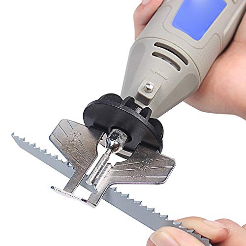 Electric Chainsaw Sharpener Kit - Professional Saw Chain Sharpening & Polishing Tool with Grinder Attachment (Silver) - Perfect for DIY Woodworking, Tree Cutting & Forestry Maintenance