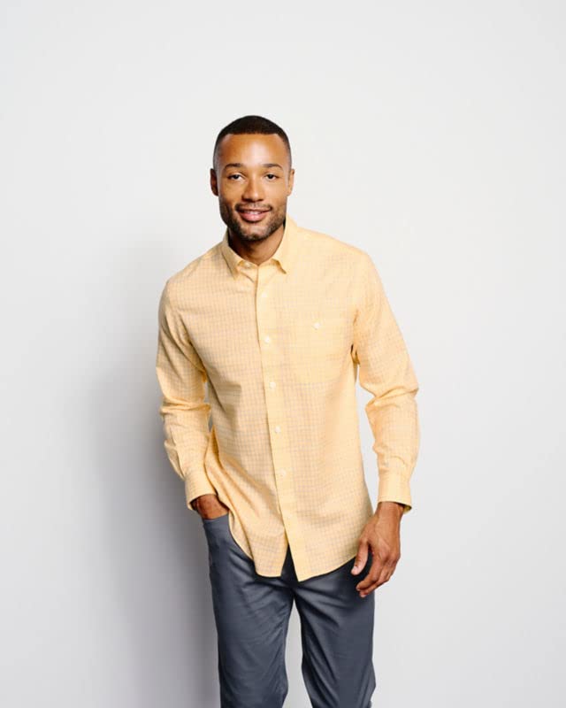 Orvis Men's Hidden Button-Down Performance Long-Sleeved Shirt - Breathable Quick-Dry Fishing & Outdoor Shirt for Hiking, Camping & Casual Wear