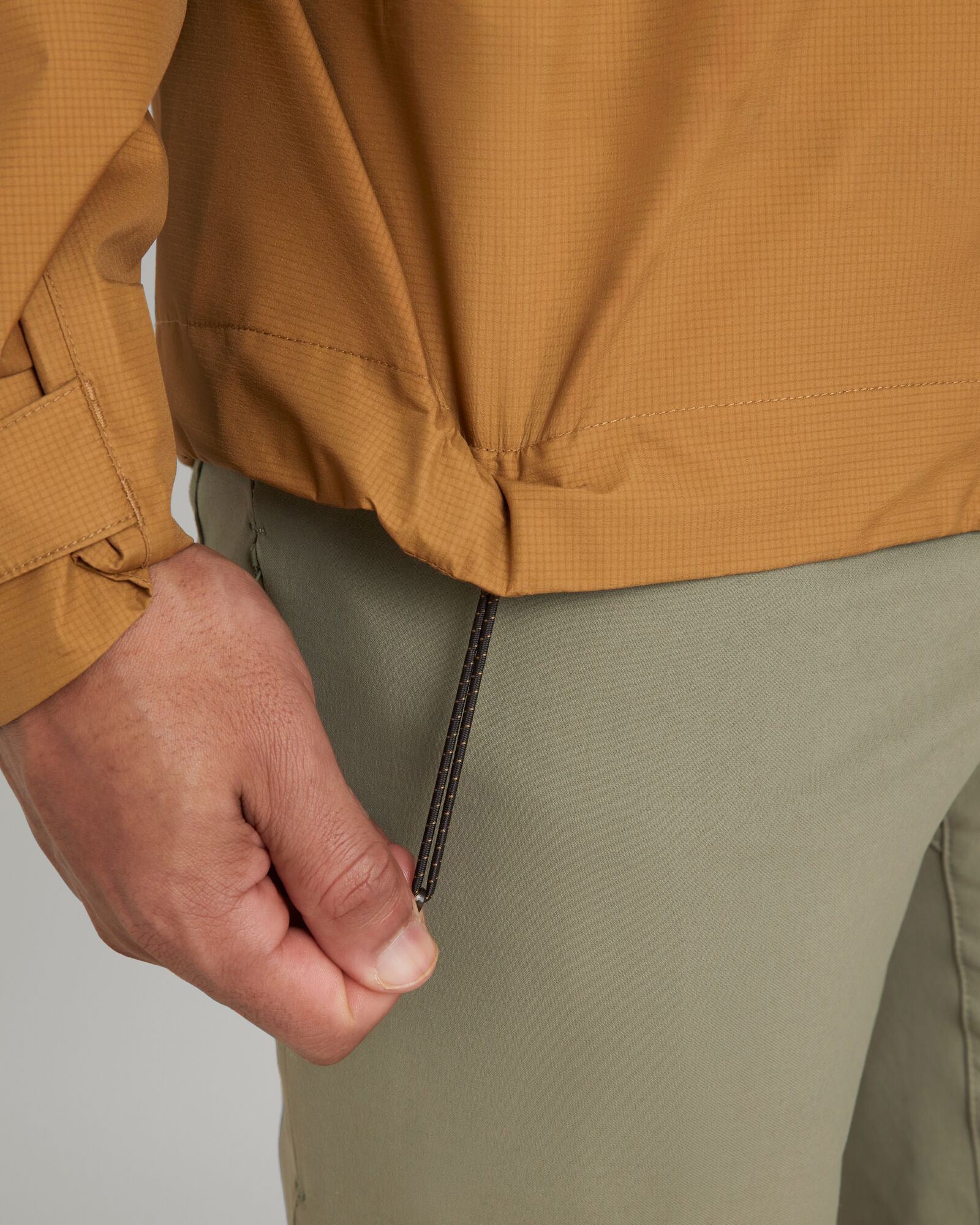 Men's STORM Chaser 3-Layer Waterproof Rain Jacket - Windproof & Breathable Outdoor Shell (Golden Oak) | Perfect for Hiking, Camping & Everyday Wear