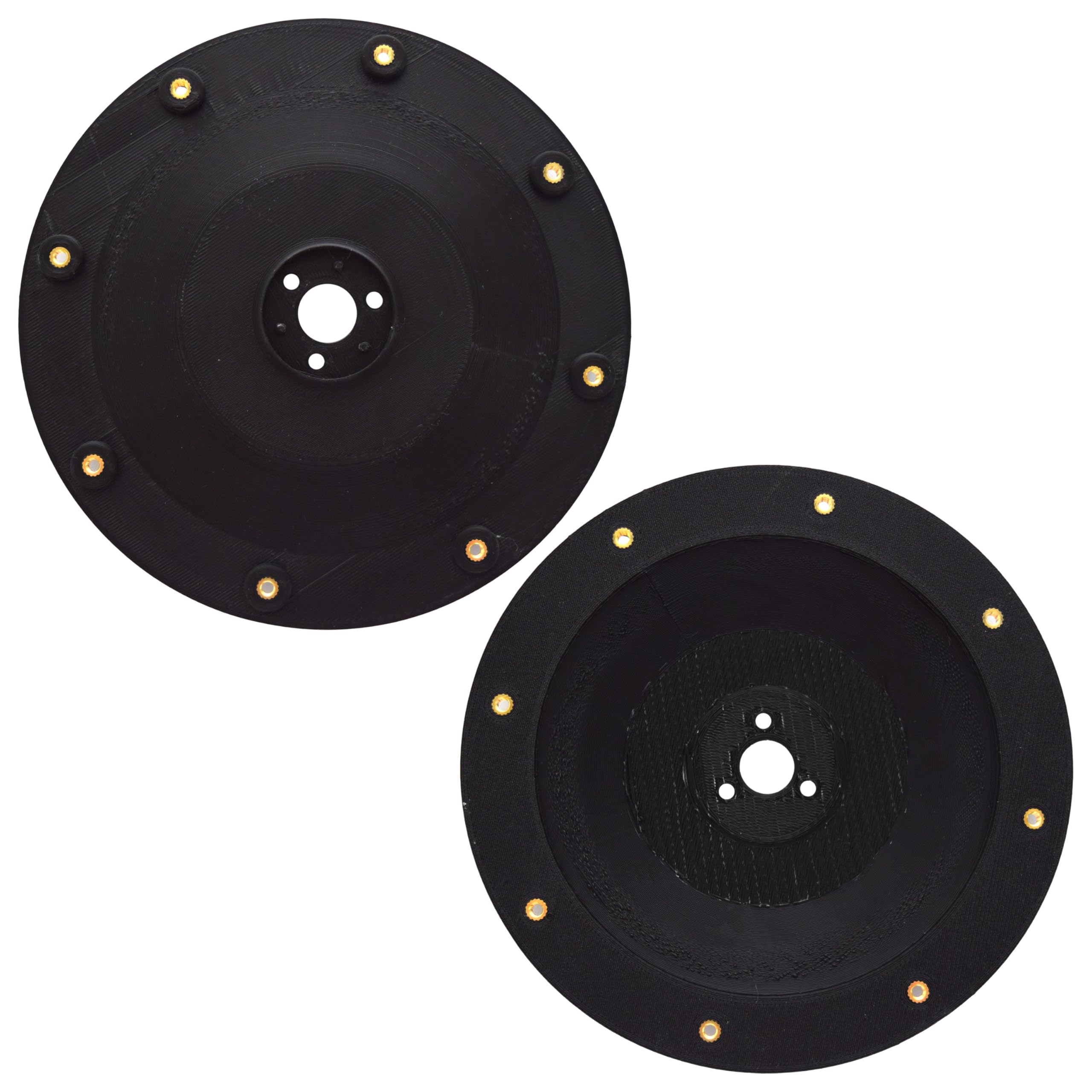 2 Pack Premium Knife Plates for 8 Blades Each - 172mm Diameter - Compatible with Luba 1 & LUBA 2 Turntables - Herrlan German-Made Quality - Perfect for Lawn Mower Blade Replacement & Maintenance