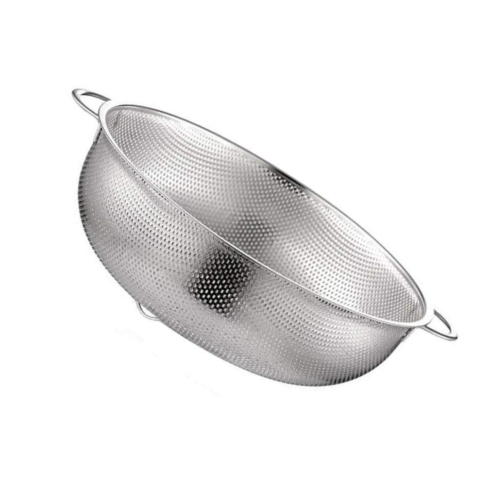 Stainless Steel Kitchen Basket - Fruit & Vegetable Drain Storage Basket for Organizing Produce | Perfect for Pantry, Refrigerator & Countertop Use