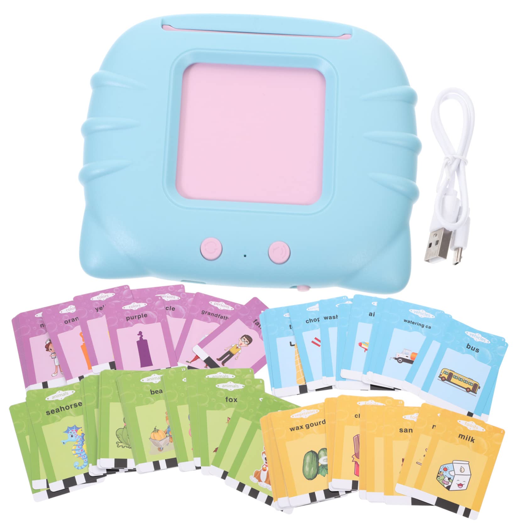 1 Set Kids Learning Machine with Flash Cards - Early Education Toy for Preschool & Sensory Development - Perfect for Home, Classroom & Travel Learning Activities