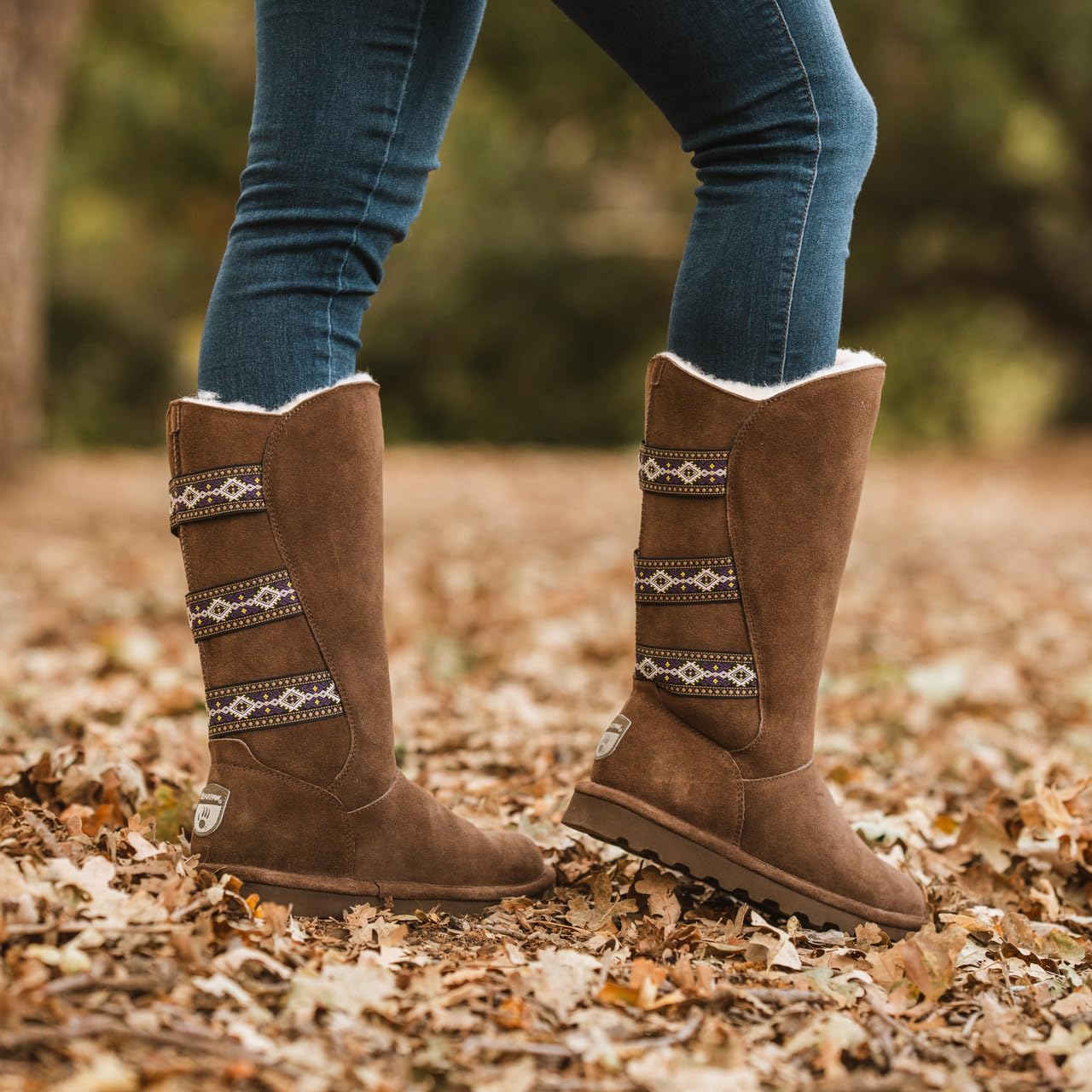 BEARPAW Women's Violet Suede Winter Boots - Comfortable & Warm Snow Boots for Women - Classic Ankle Boots for Outdoor, Hiking, and Casual Wear