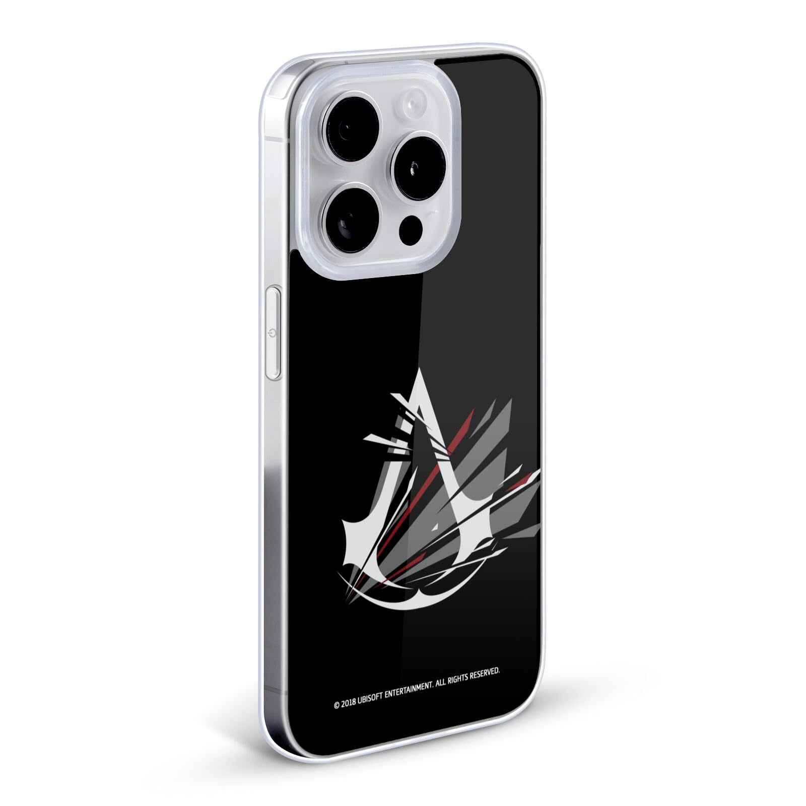 Officially Licensed Assassin's Creed Shattered Logo Soft Gel Case for iPhone 13 Pro Max - Durable Protective Cover with Anti-Slip Grip for Gaming & Everyday Use