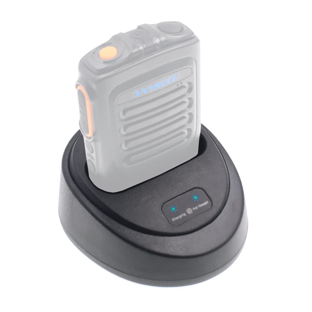 ANYSECU Desktop Charging Dock for B01 B02 Zello PTT Bluetooth Microphone Speaker - Fast Charging Station for Walkie Talkie Accessories | Perfect for Security, Construction & Event Communication