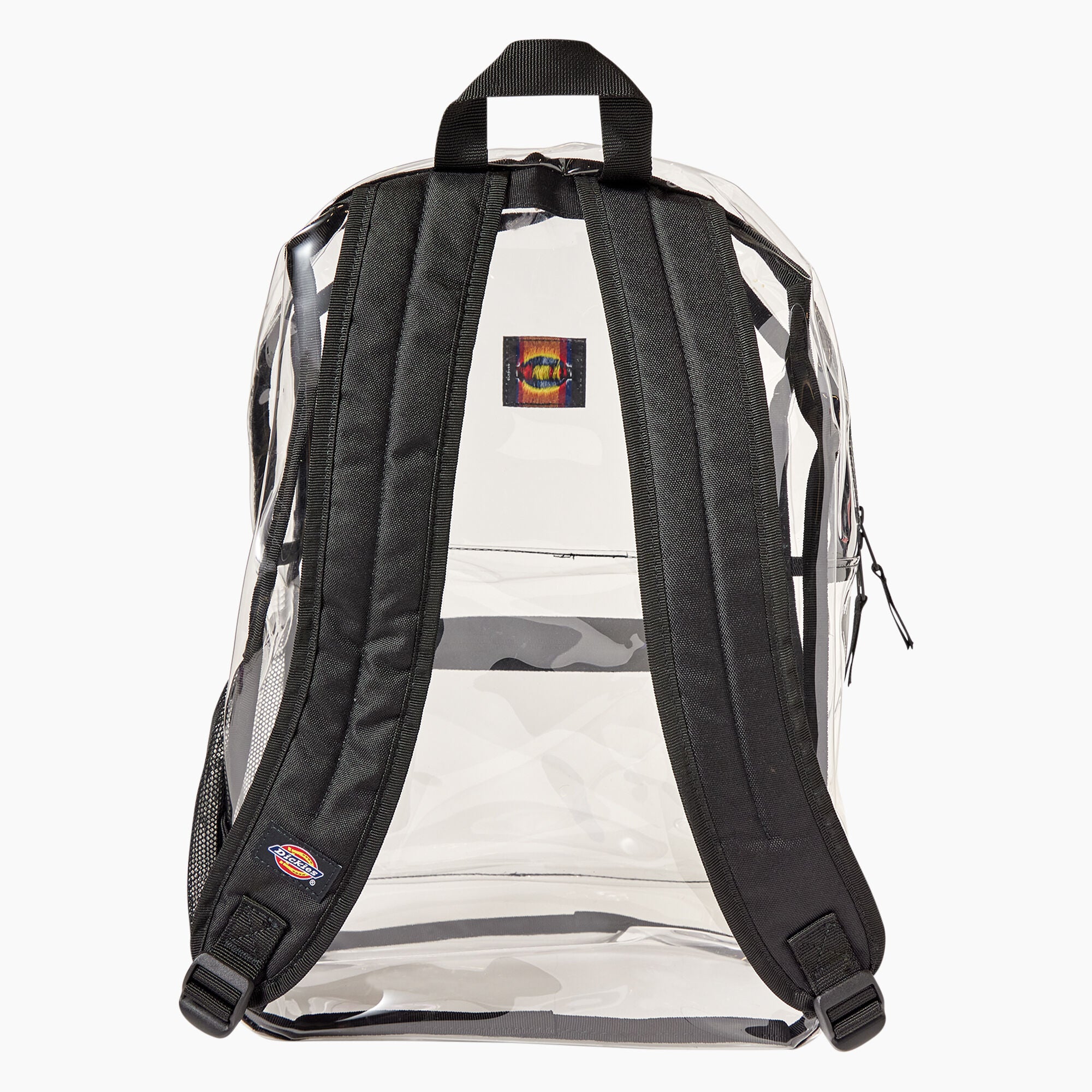 DICKIES Essential Clear Backpack for School, Work & Travel - Transparent PVC Backpack with Multiple Pockets for Security Check & Daily Use