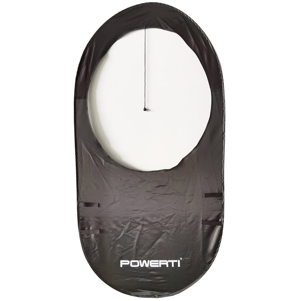 Foldable Pop-Up Tennis Training Targets with Velcro Straps - Black (Pack of 1) | Portable Practice Aids for Backyard Drills, Court Sessions & Solo Tennis Training
