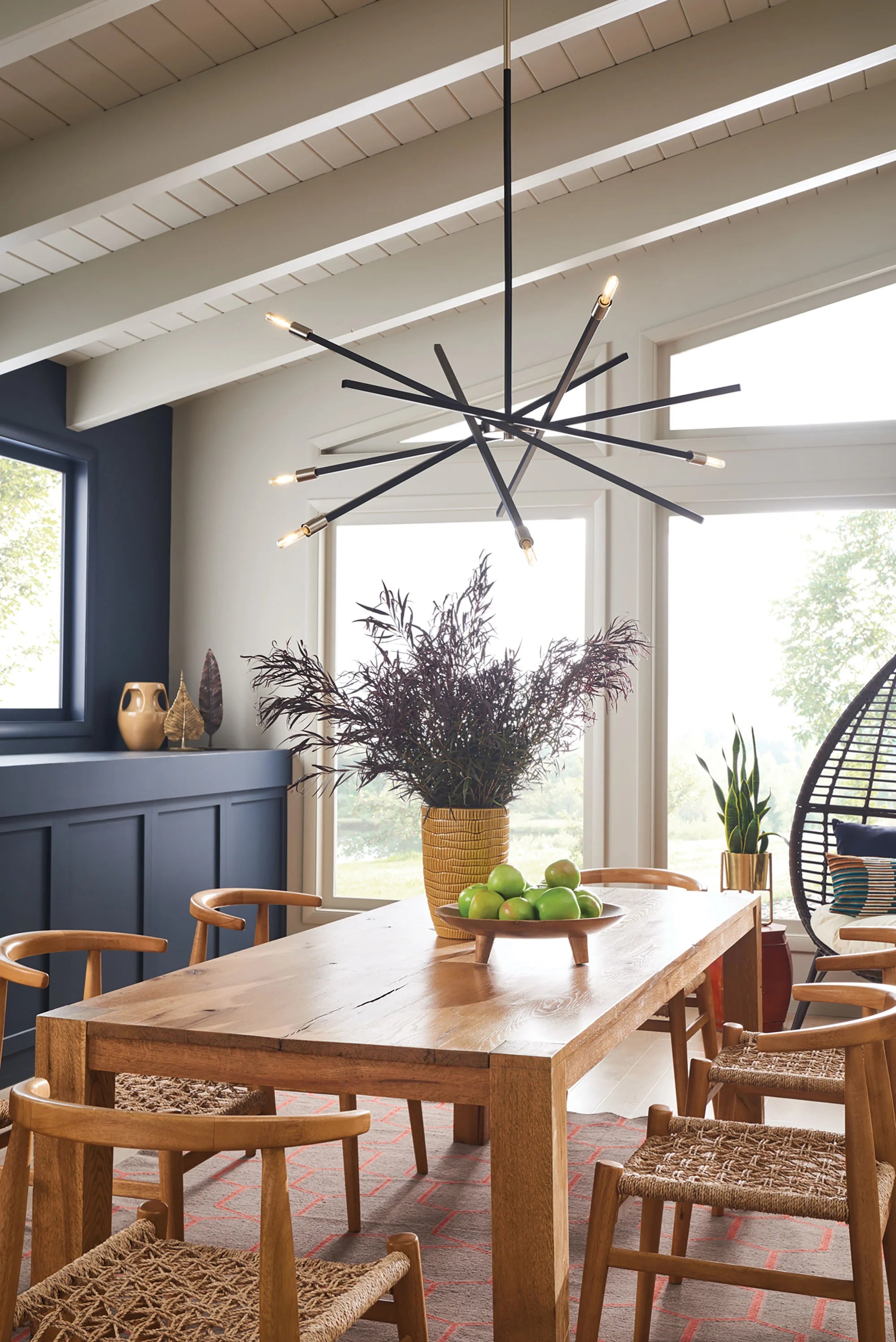 Maude Sputnik Modern Chandelier - Stylish Ceiling Light Fixture for Living Room, Dining Room & Bedroom Decor